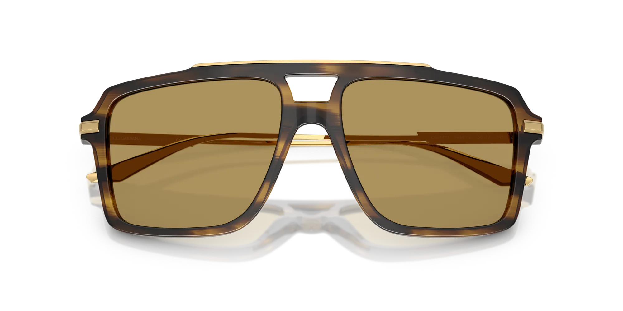 Dolce & Gabbana DG4477 344673 Occhiali da sole Acetato Marrone Pilot Normale - immagine 2