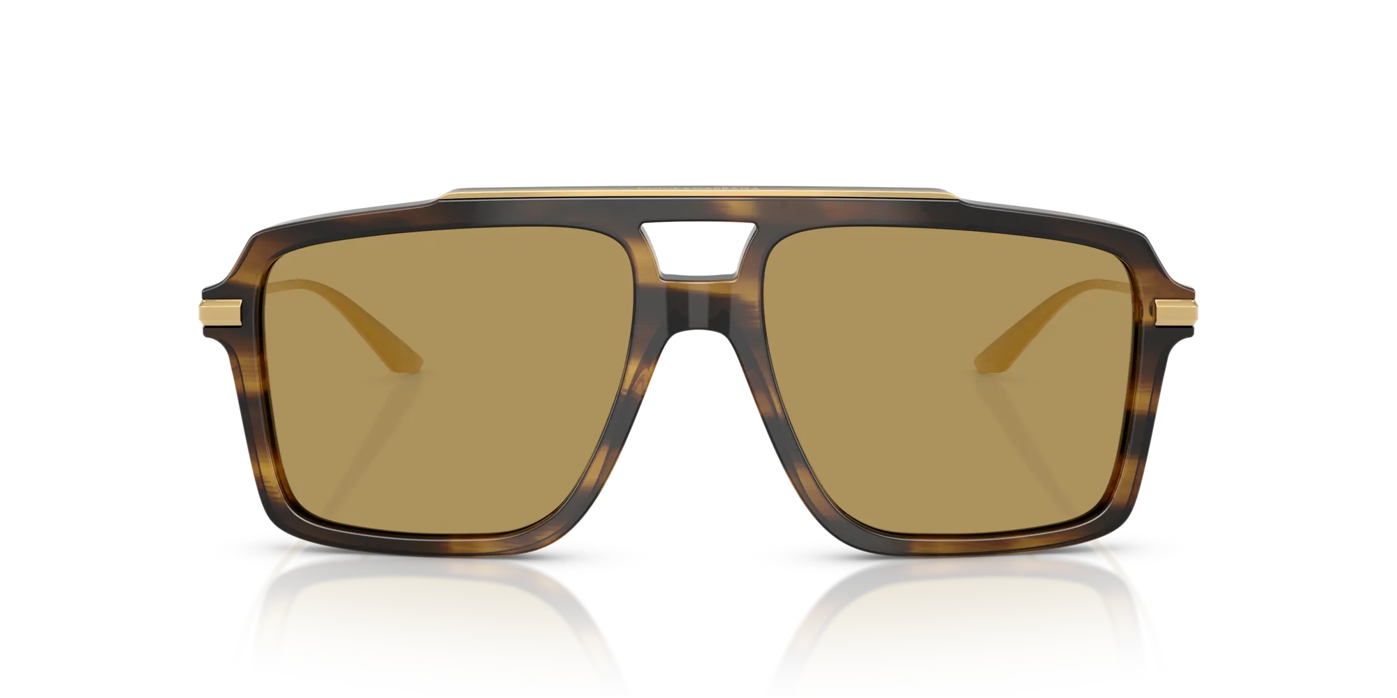 Dolce & Gabbana DG4477 344673 Occhiali da sole Acetato Marrone Pilot Normale - immagine 3