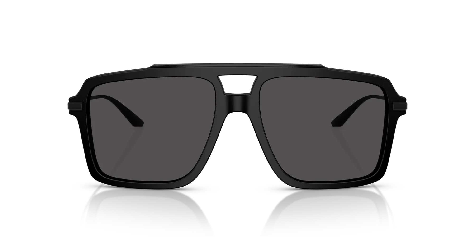 Dolce & Gabbana DG4477 252587 Occhiali da sole Acetato Nero Grigio Pilot Normale - immagine 3