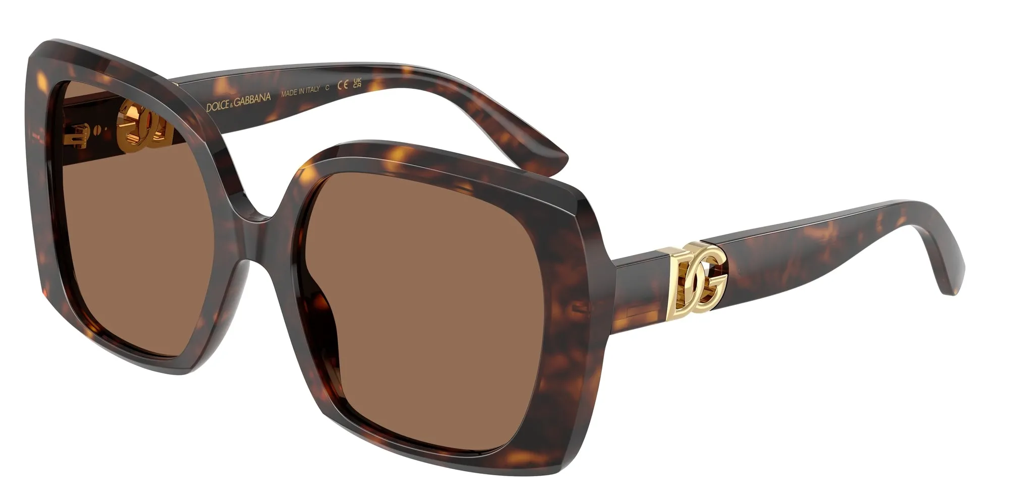 Dolce & Gabbana DG4475 502/73 Occhiali da sole Acetato Tartaruga Marrone Squadrata Normale - immagine 1