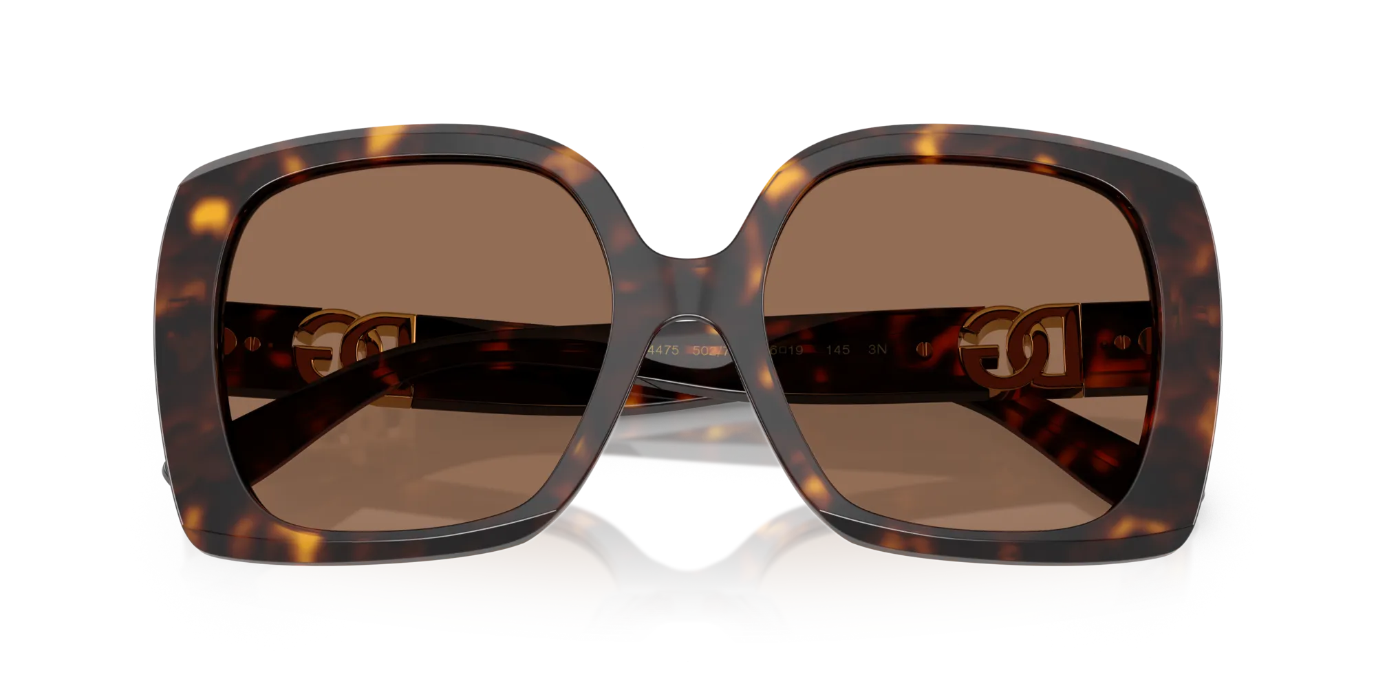 Dolce & Gabbana DG4475 502/73 Occhiali da sole Acetato Tartaruga Marrone Squadrata Normale - immagine 2