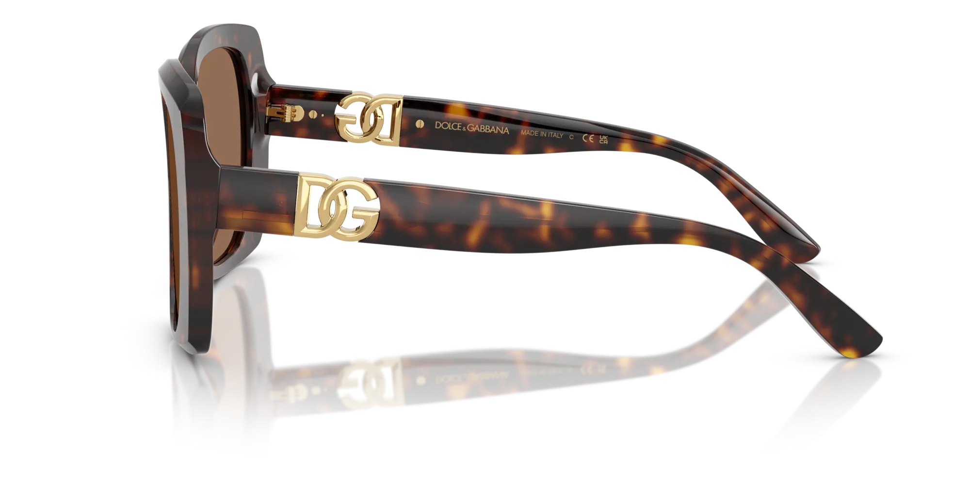 Dolce & Gabbana DG4475 502/73 Occhiali da sole Acetato Tartaruga Marrone Squadrata Normale - immagine 4