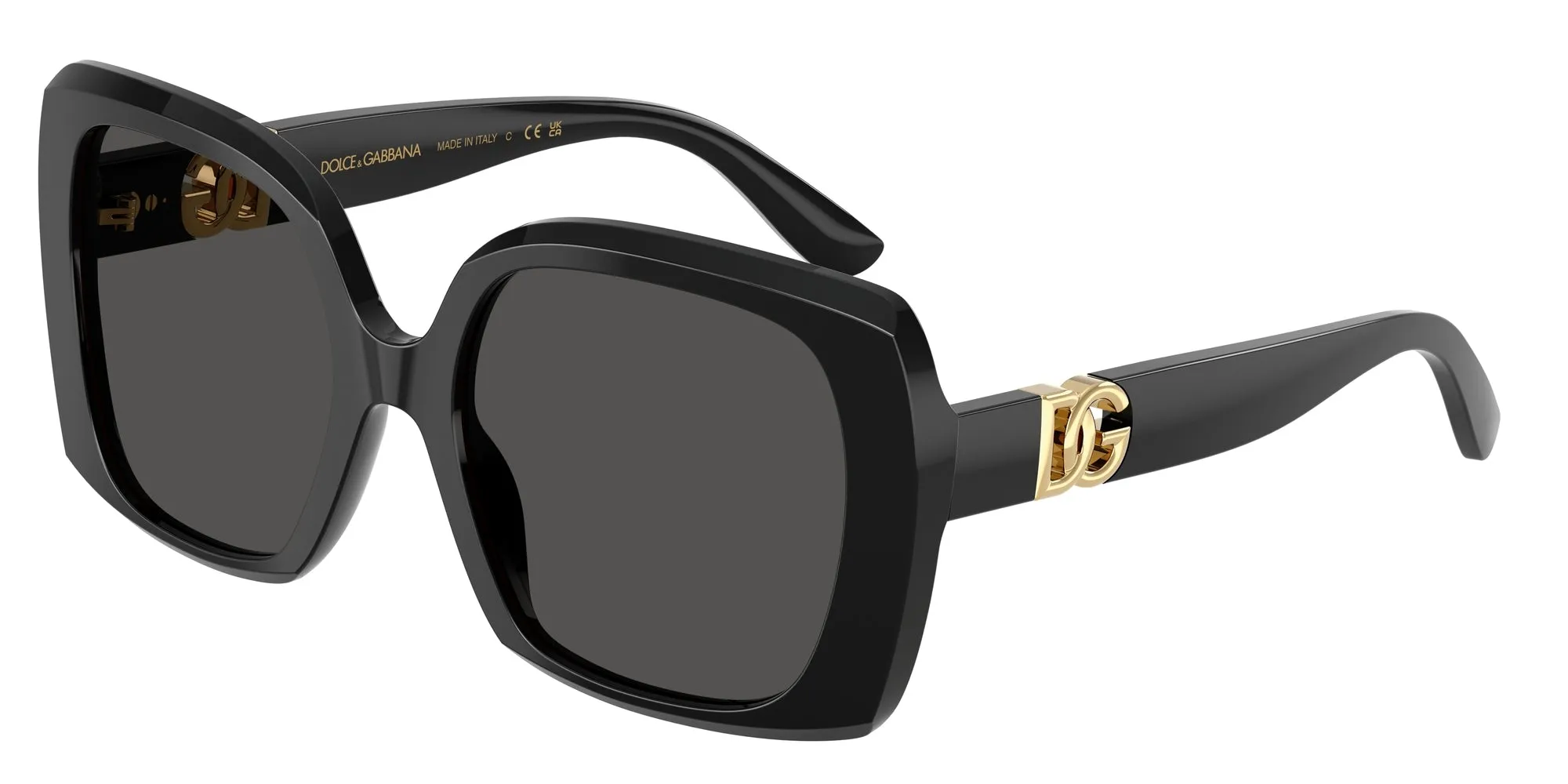 Dolce & Gabbana DG4475 501/87 Occhiali da sole Acetato Nero Grigio Squadrata Normale - immagine 1