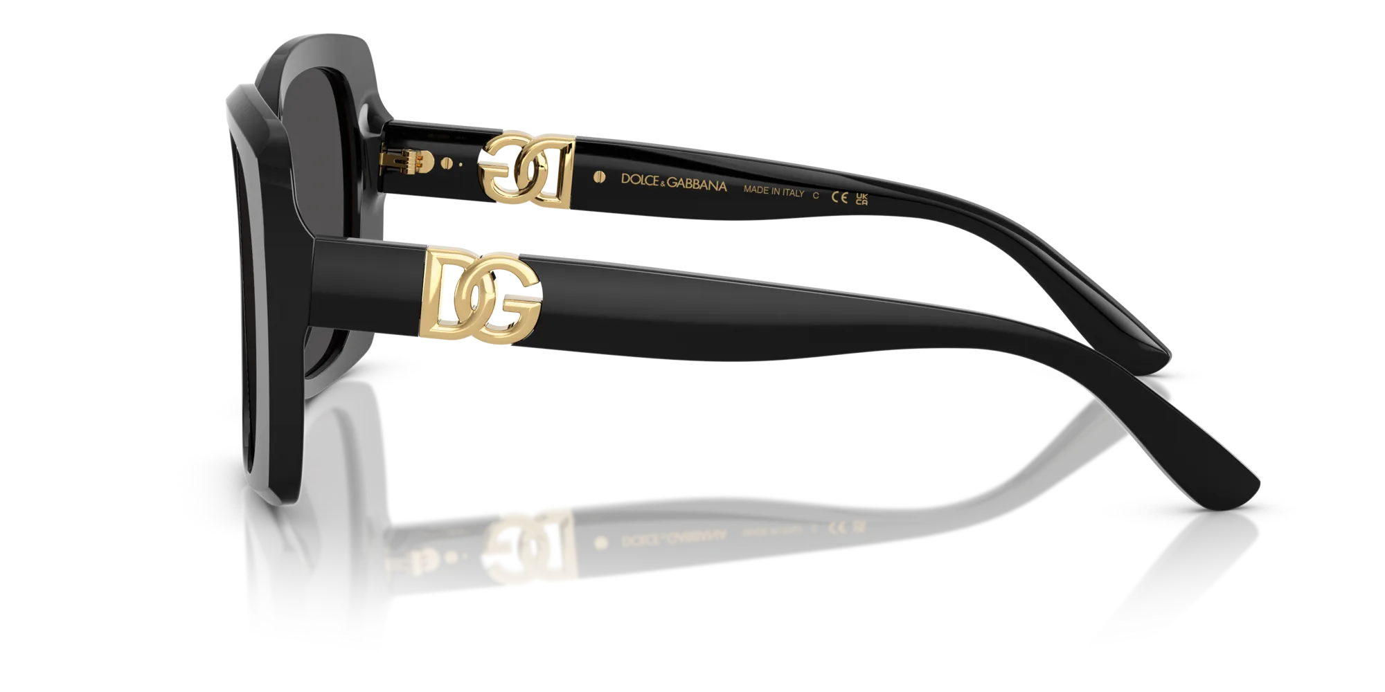 Dolce & Gabbana DG4475 501/87 Occhiali da sole Acetato Nero Grigio Squadrata Normale - immagine 4