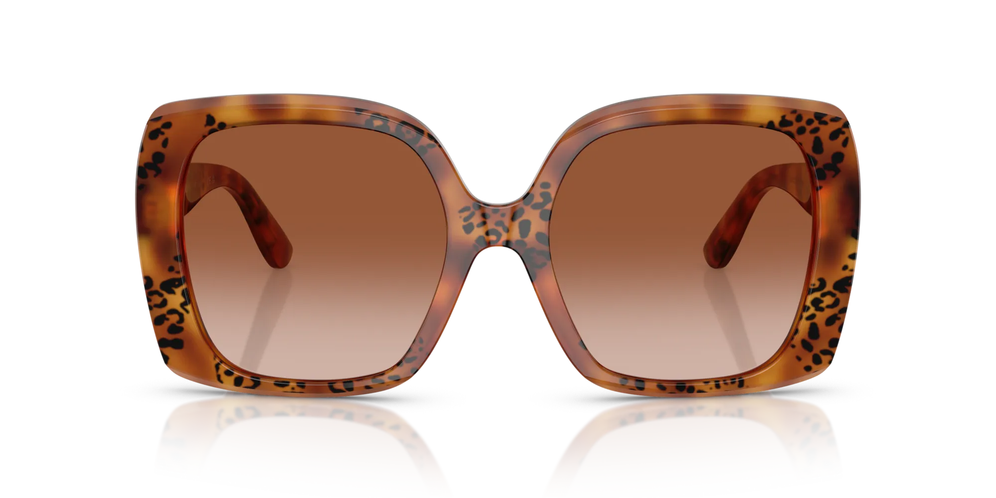 Dolce & Gabbana DG4475 338013 Occhiali da sole Acetato Tartaruga Marrone Squadrata Normale Sfumato - immagine 3