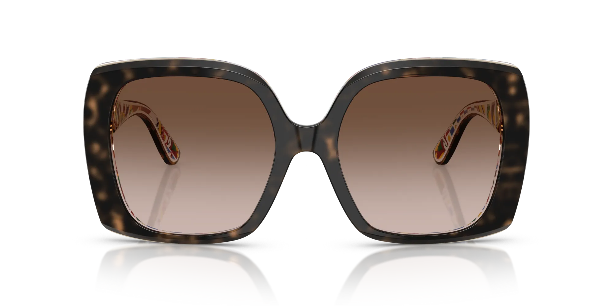 Dolce & Gabbana DG4475 321713 Occhiali da sole Acetato Tartaruga Marrone Squadrata Normale Sfumato - immagine 3