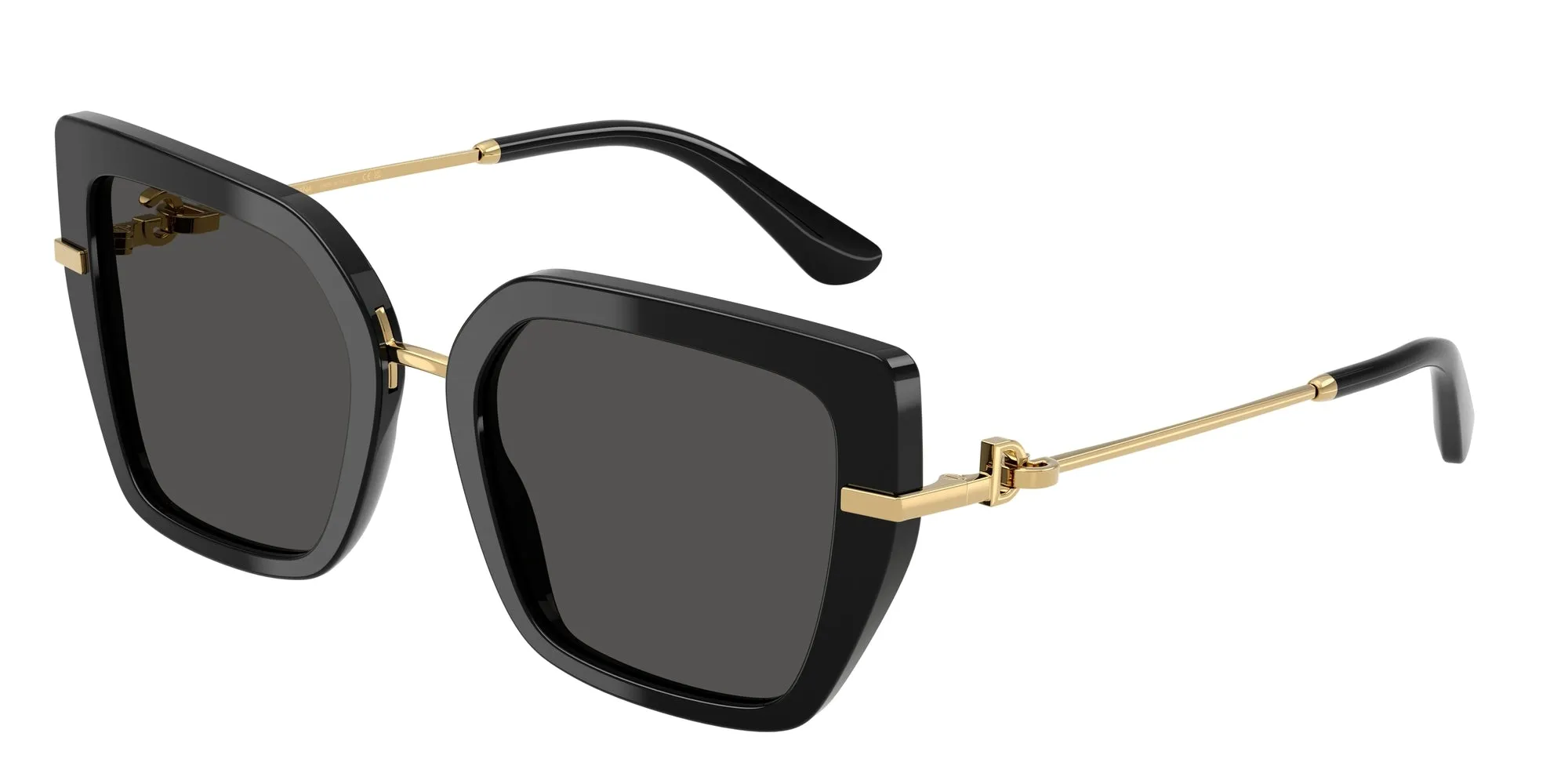 Dolce & Gabbana DG4474 501/87 Occhiali da sole Acetato Nero Grigio Farfalla Normale - immagine 1