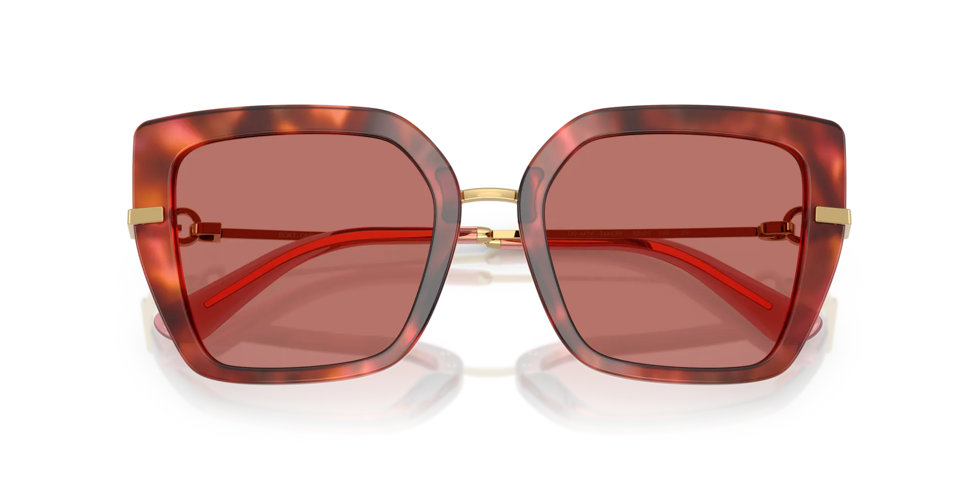 Dolce & Gabbana DG4474 344469 Occhiali da sole Acetato Tartaruga Viola Farfalla Normale - immagine 2