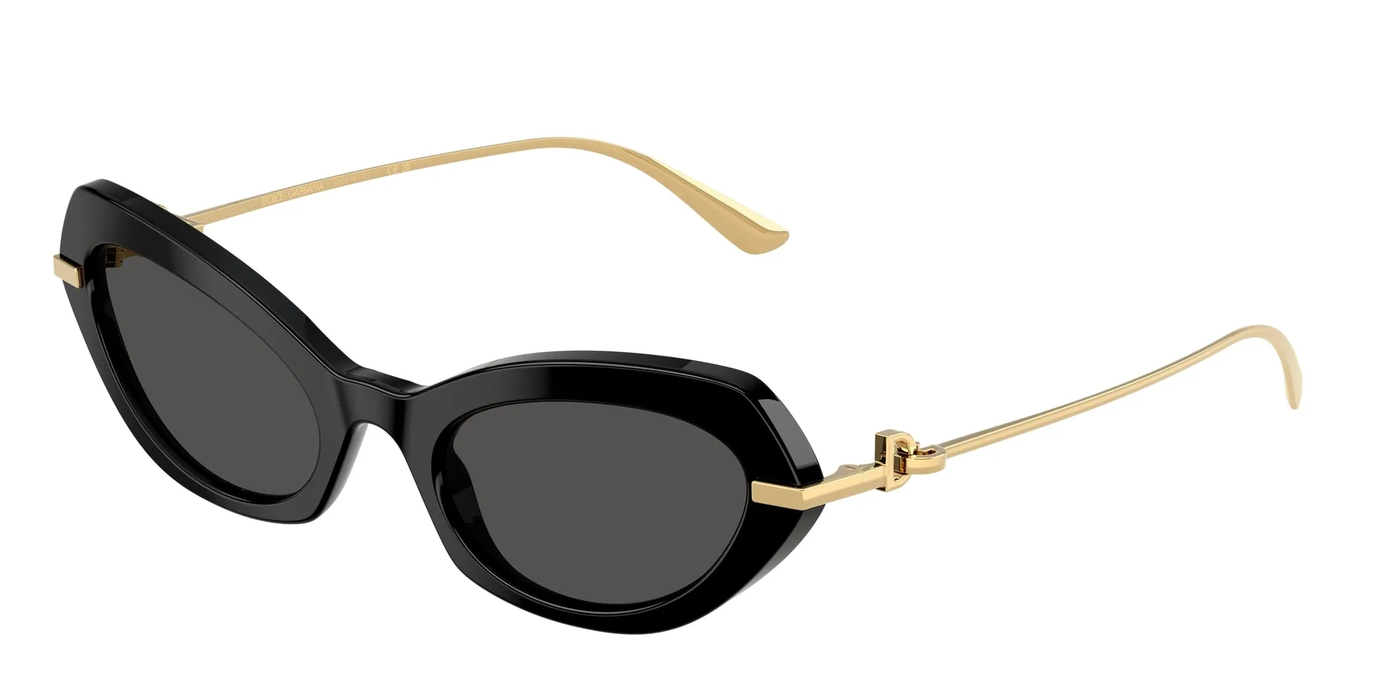 Dolce & Gabbana DG4473 501/87 Occhiali da sole Acetato Nero Grigio Farfalla Normale - immagine 1