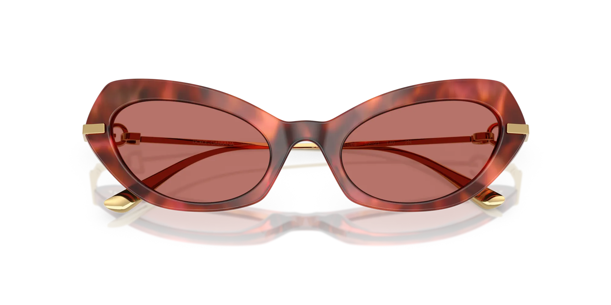 Dolce & Gabbana DG4473 344469 Occhiali da sole Acetato Tartaruga Viola Farfalla Normale - immagine 2