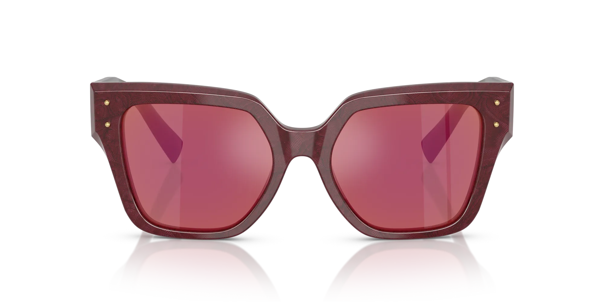 Dolce & Gabbana DG4471 3442D0 Occhiali da sole Acetato Multi-colore Viola Squadrata Specchiate - immagine 3