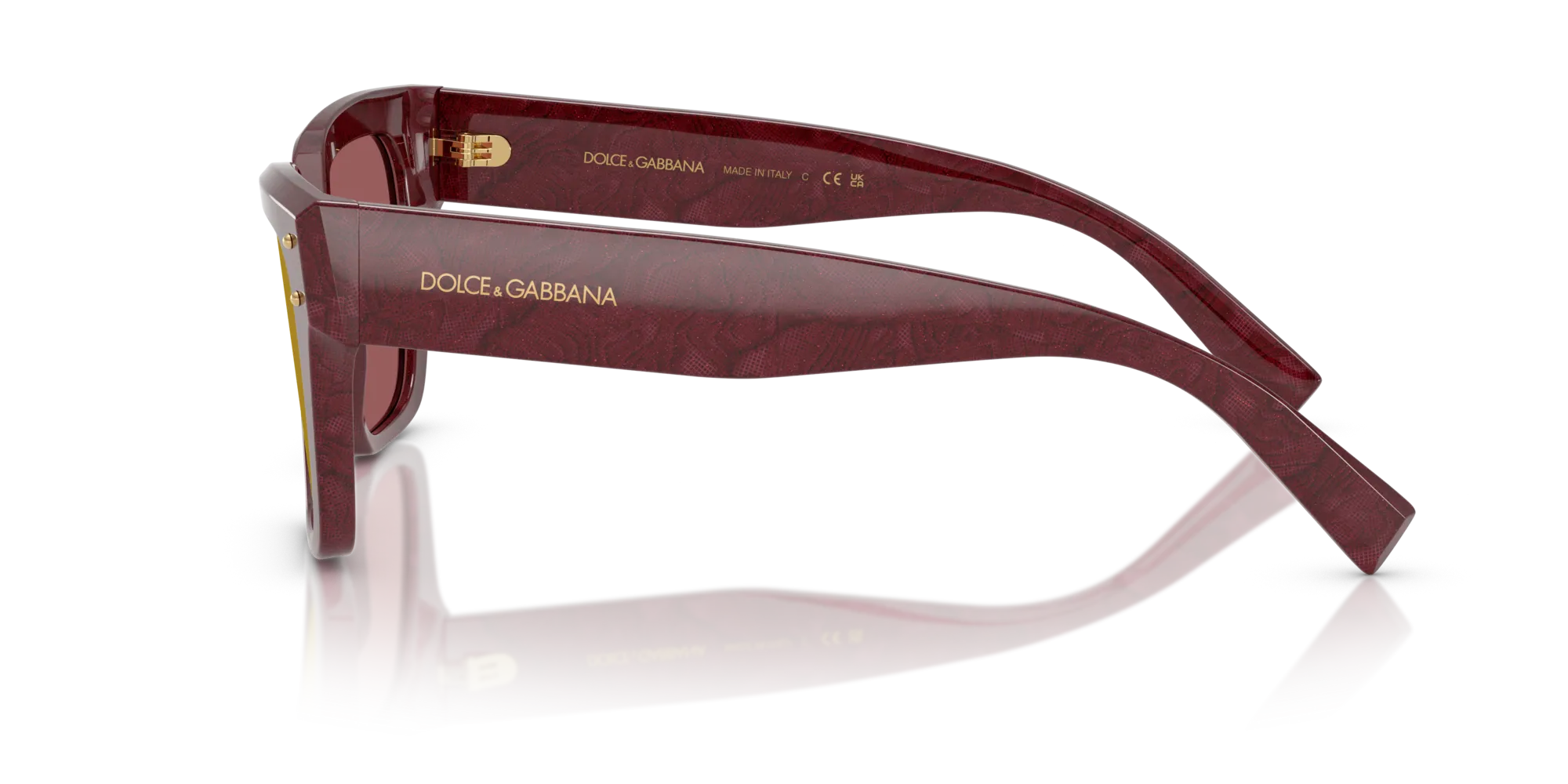 Dolce & Gabbana DG4471 3442D0 Occhiali da sole Acetato Multi-colore Viola Squadrata Specchiate - immagine 4