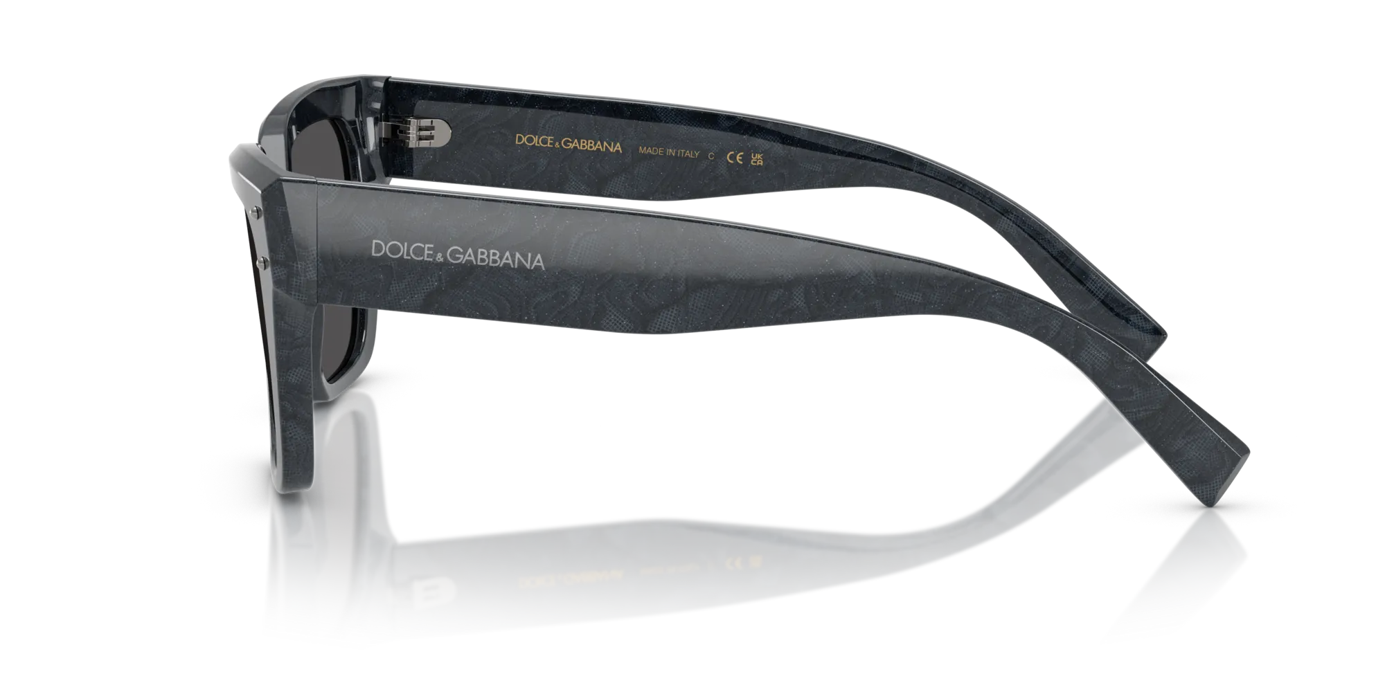 Dolce & Gabbana DG4471 344187 Occhiali da sole Acetato Multi-colore Grigio Squadrata Normale - immagine 4