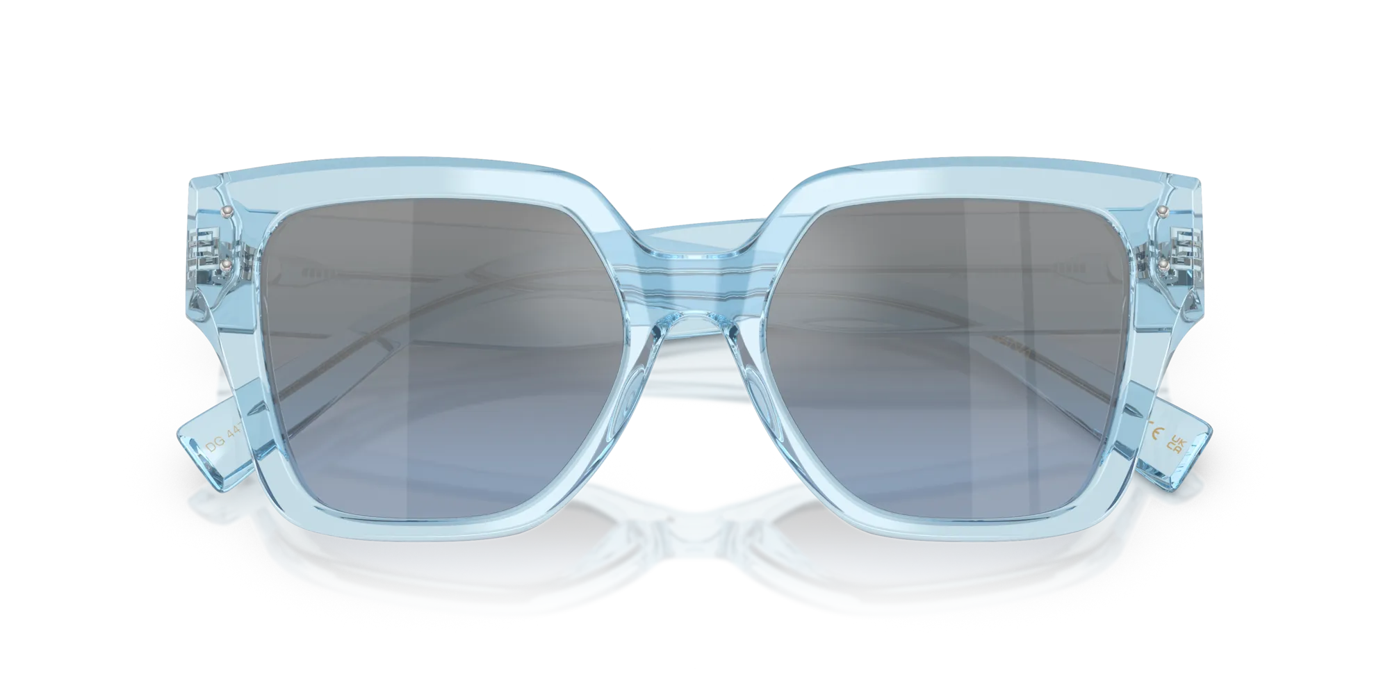 Dolce & Gabbana DG4471 33227C Occhiali da sole Acetato Blu Squadrata Normale Sfumato - immagine 2