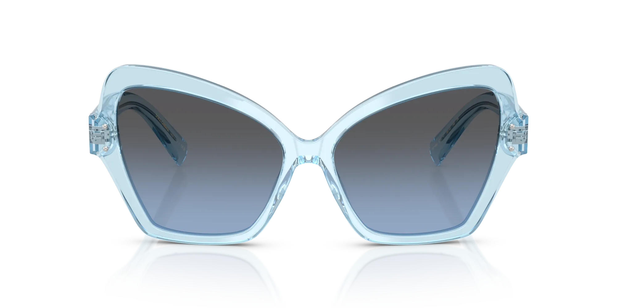 Dolce & Gabbana DG4463 33227C Occhiali da sole Acetato Blu Farfalla Normale Sfumato - immagine 3