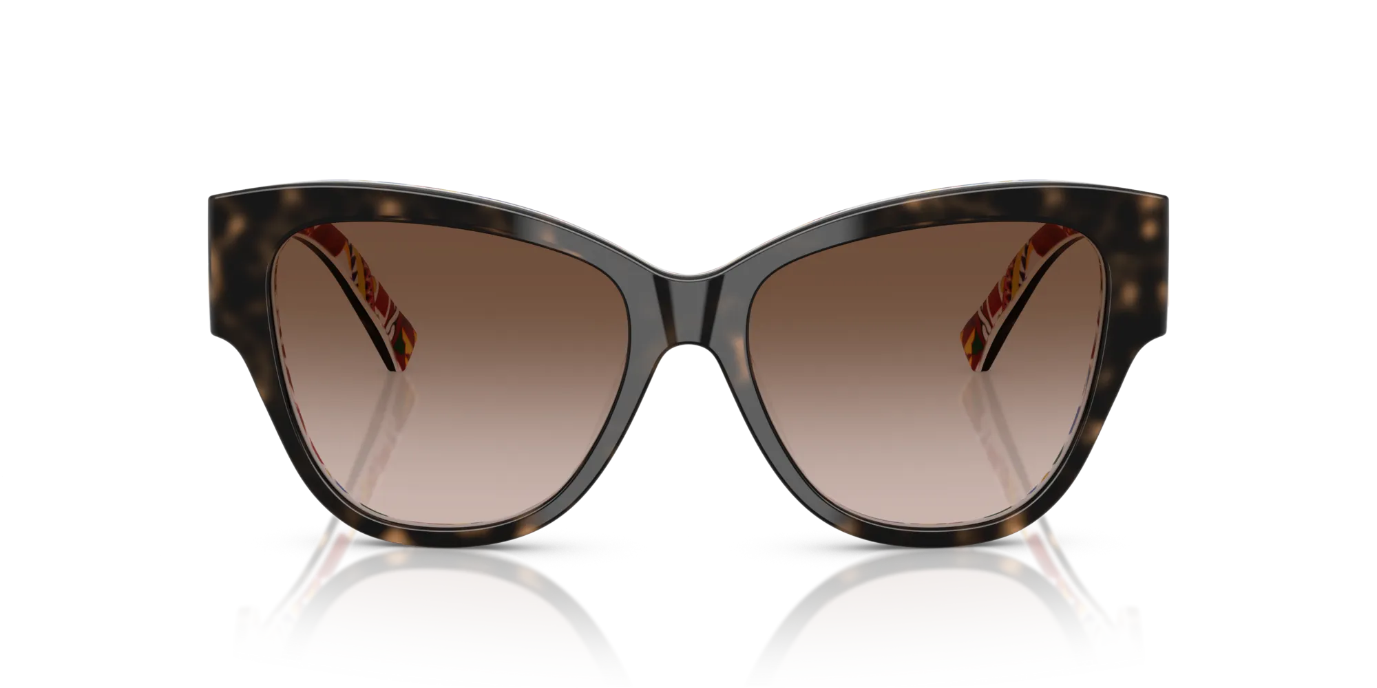 Dolce & Gabbana DG4449 321713 Occhiali da sole Acetato Tartaruga Marrone Farfalla Normale Sfumato - immagine 3