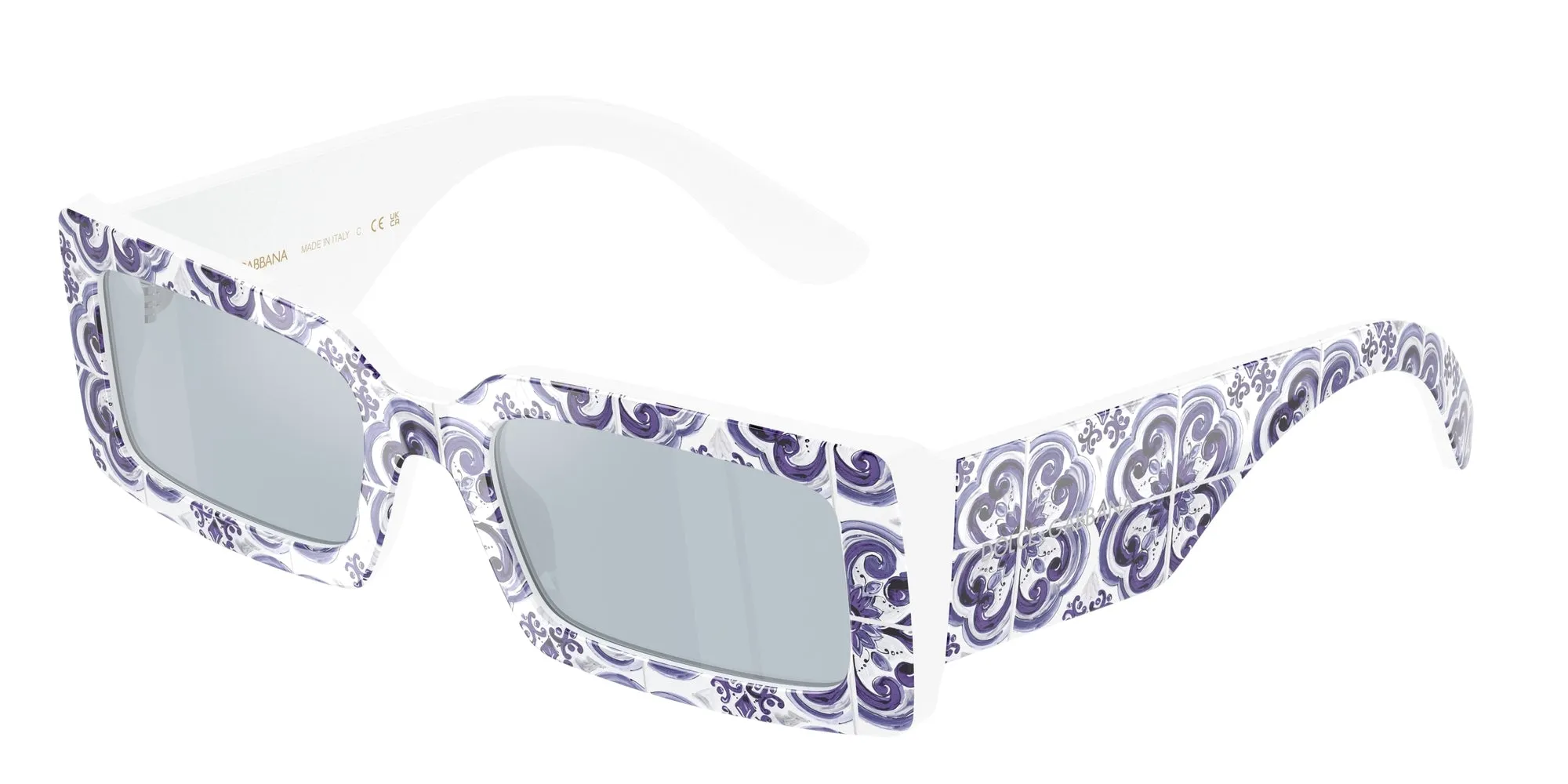 Dolce & Gabbana DG4416 345155 Occhiali da sole Acetato Marrone Azzurro Squadrata Specchiate - immagine 1