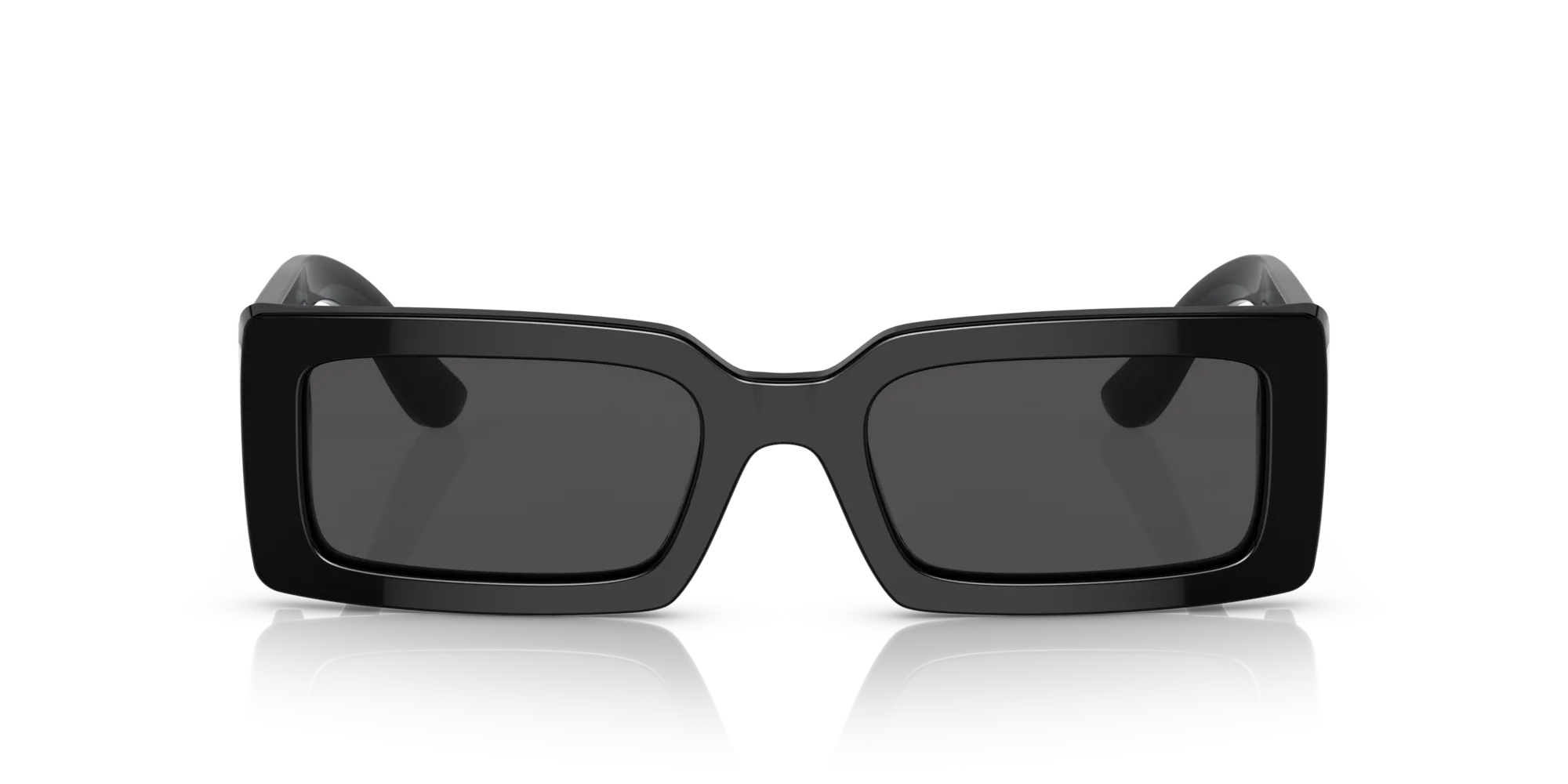 Dolce & Gabbana DG4416 335587 Occhiali da sole Acetato Nero Grigio Squadrata Normale - immagine 3