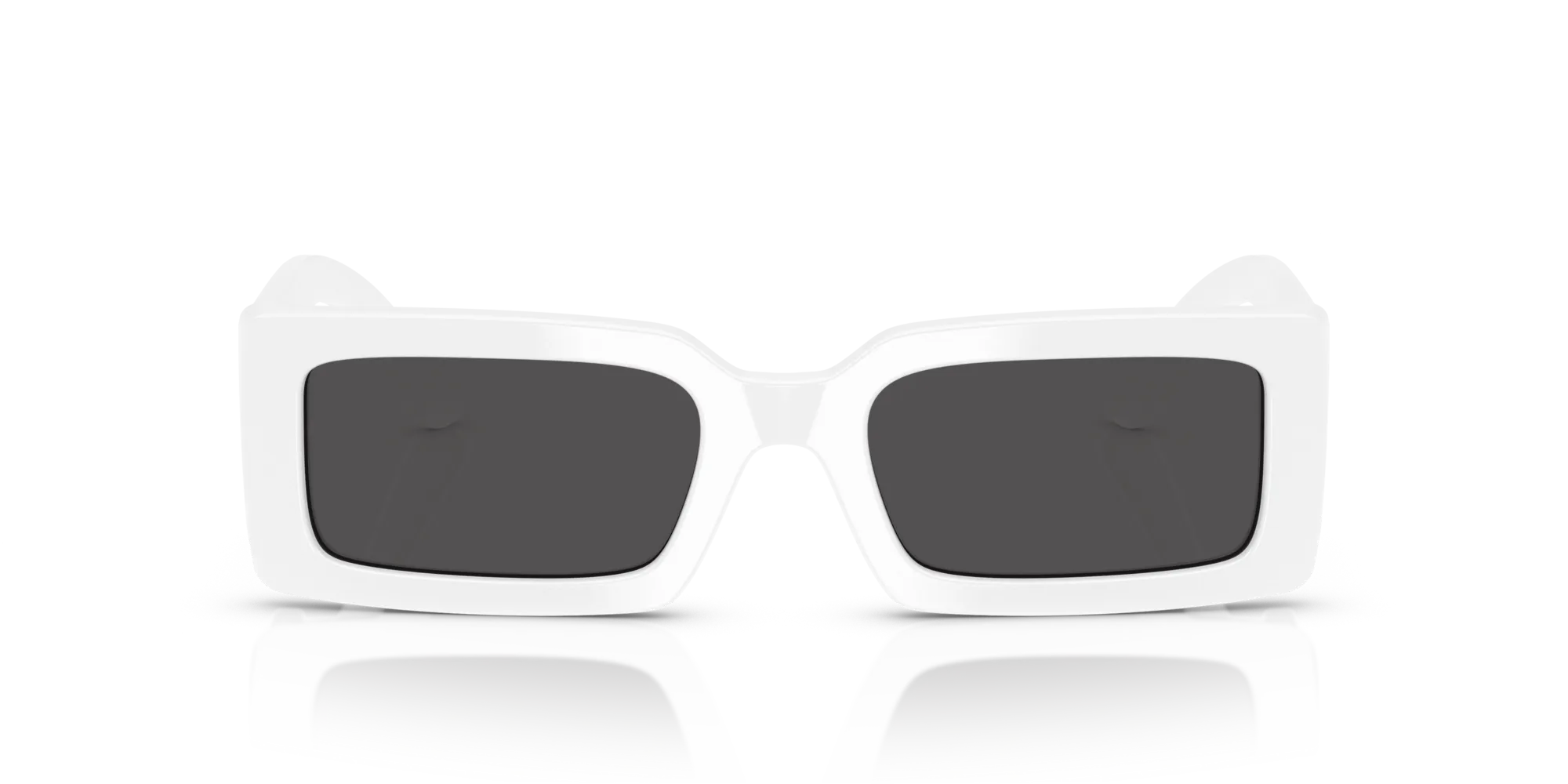 Dolce & Gabbana DG4416 303487 Occhiali da sole Acetato Bianco Grigio Squadrata Normale - immagine 3