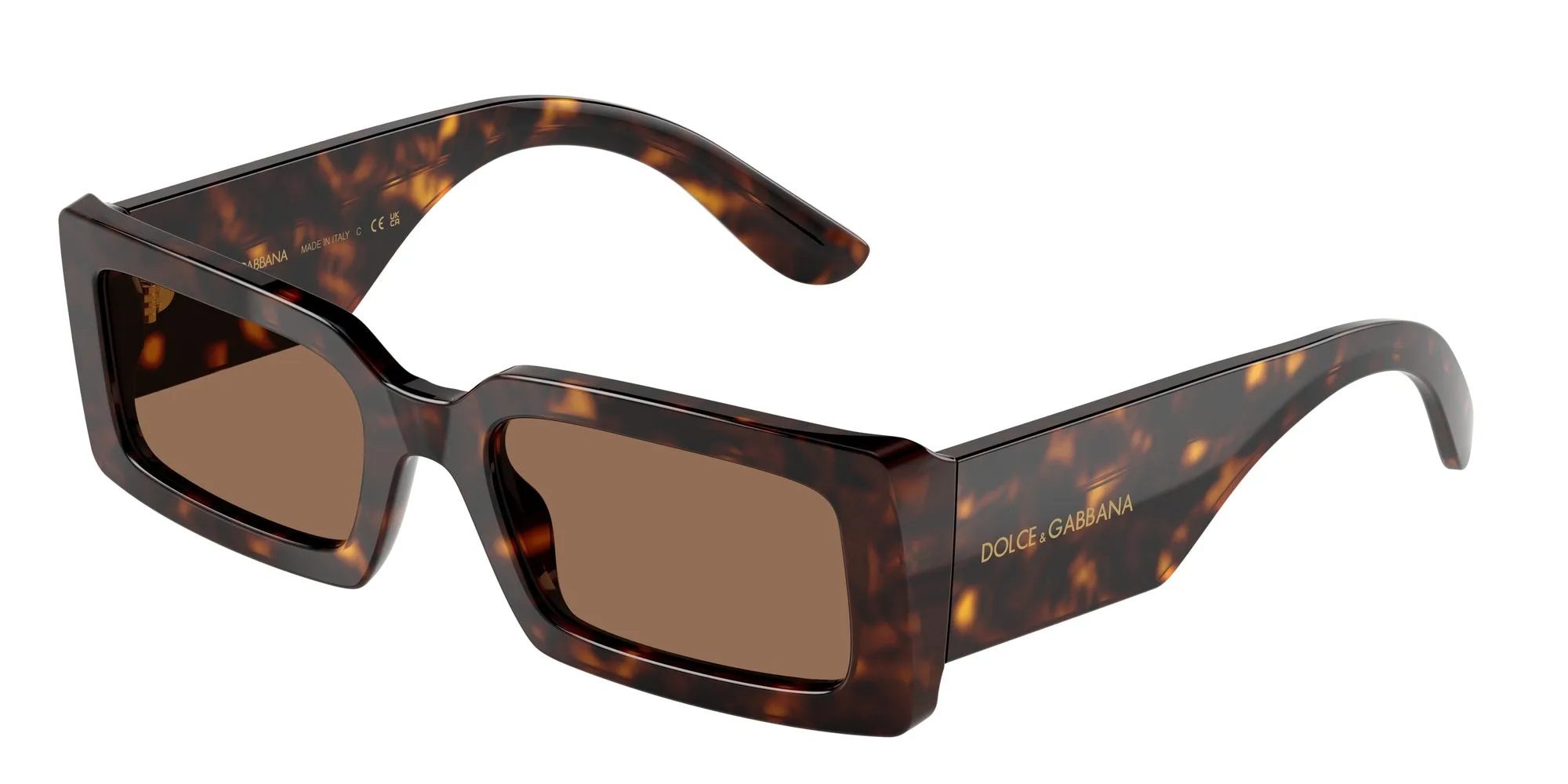 Dolce & Gabbana DG4416 193573 Occhiali da sole Acetato Tartaruga Marrone Squadrata Normale - immagine 1