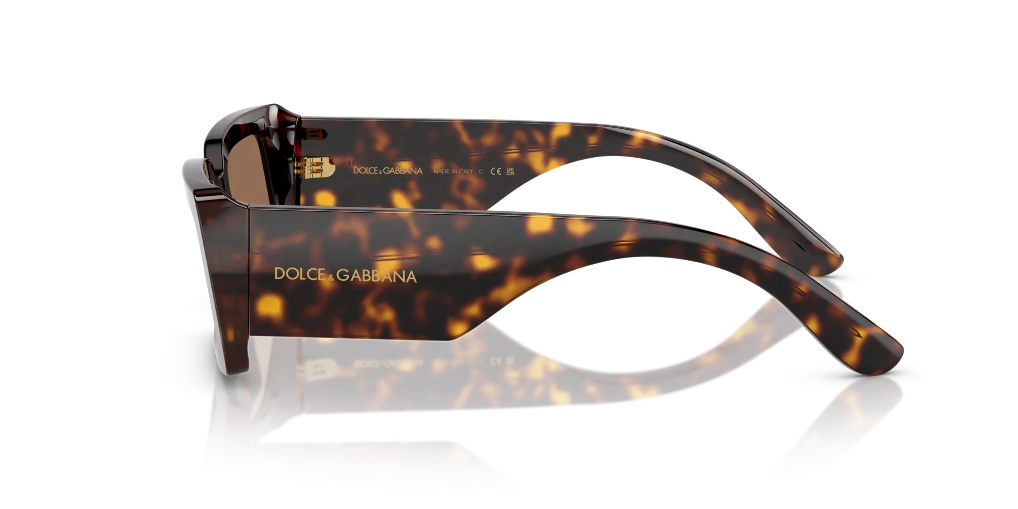 Dolce & Gabbana DG4416 193573 Occhiali da sole Acetato Tartaruga Marrone Squadrata Normale - immagine 4