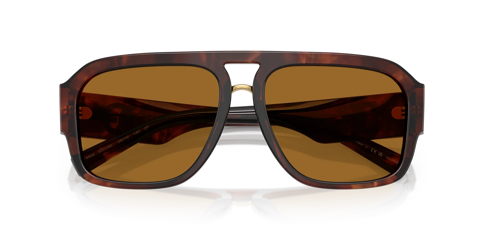 Dolce & Gabbana DG4403 322283 Occhiali da sole Acetato Rosso Pilot Polarizzata - immagine 2