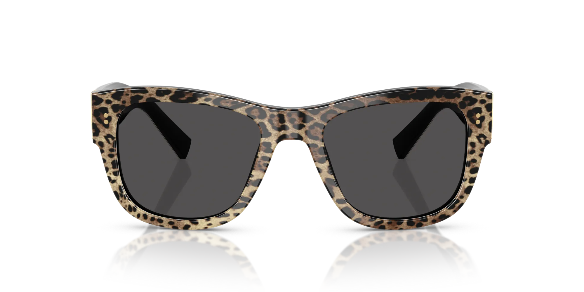 Dolce & Gabbana DG4338 316387 Occhiali da sole Acetato Nero Grigio Squadrata Normale - immagine 3