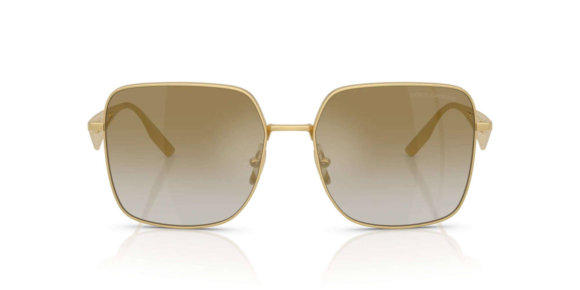 Dolce & Gabbana DG2310 12246E Occhiali da sole Metallo Oro Squadrata Normale - immagine 3