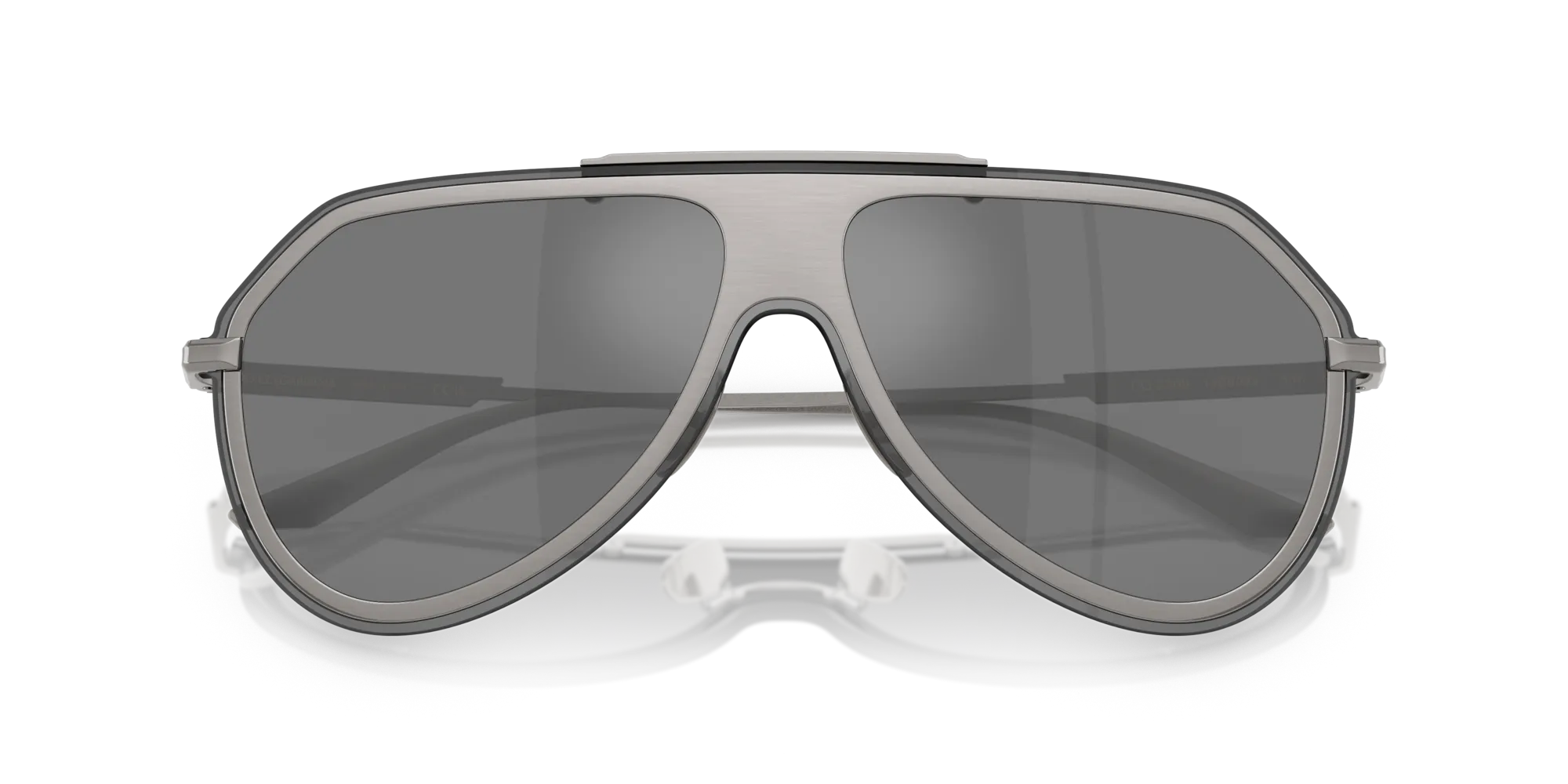 Dolce & Gabbana DG2309 11086G Occhiali da sole Metallo Grigio Grigio Pilot Specchiate - immagine 2