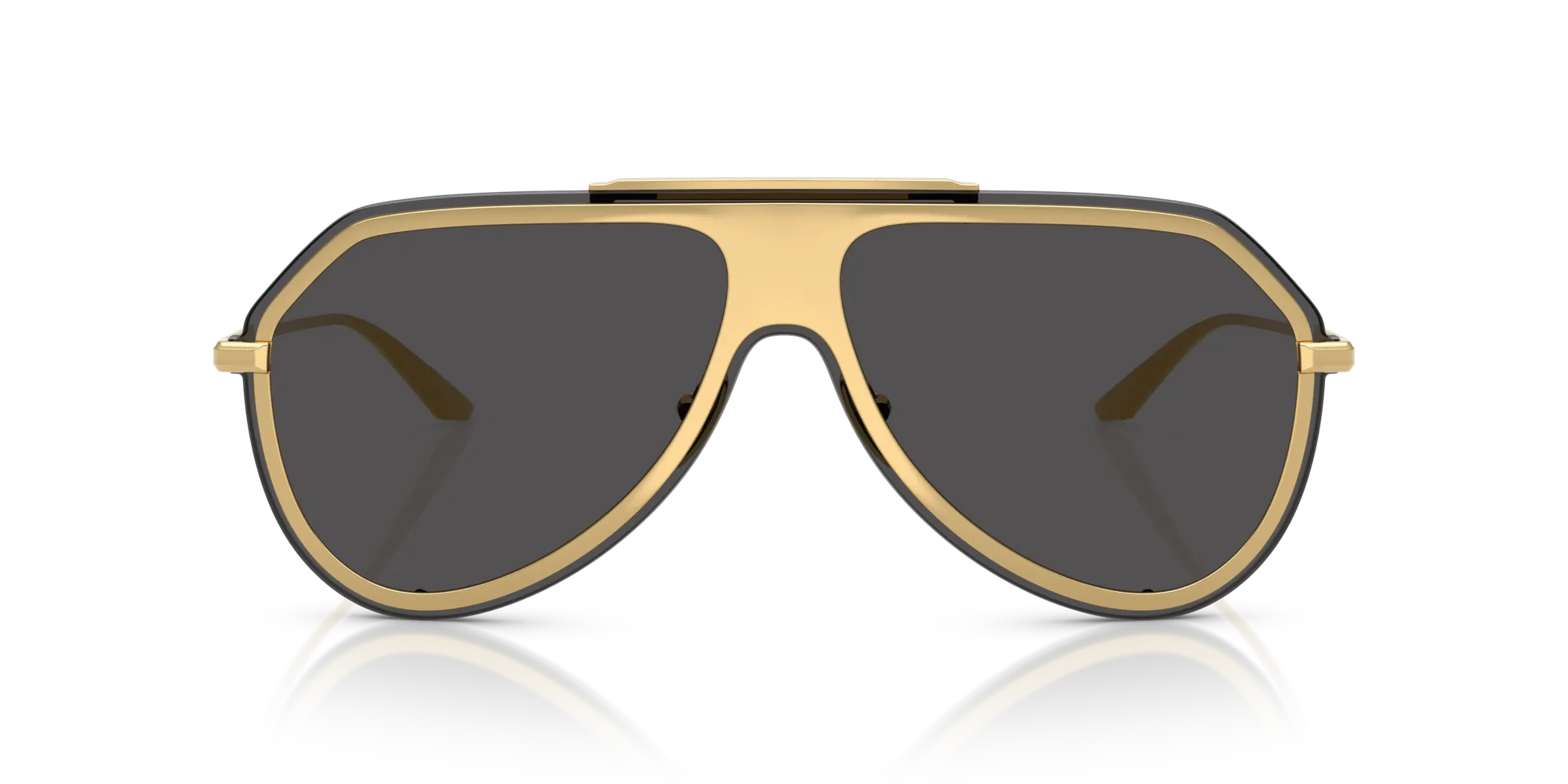 Dolce & Gabbana DG2309 02/87 Occhiali da sole Metallo Oro Grigio Pilot Normale - immagine 3