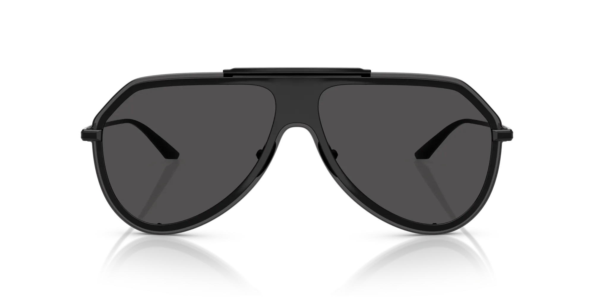 Dolce & Gabbana DG2309 01/87 Occhiali da sole Metallo Nero Grigio Pilot Normale - immagine 3