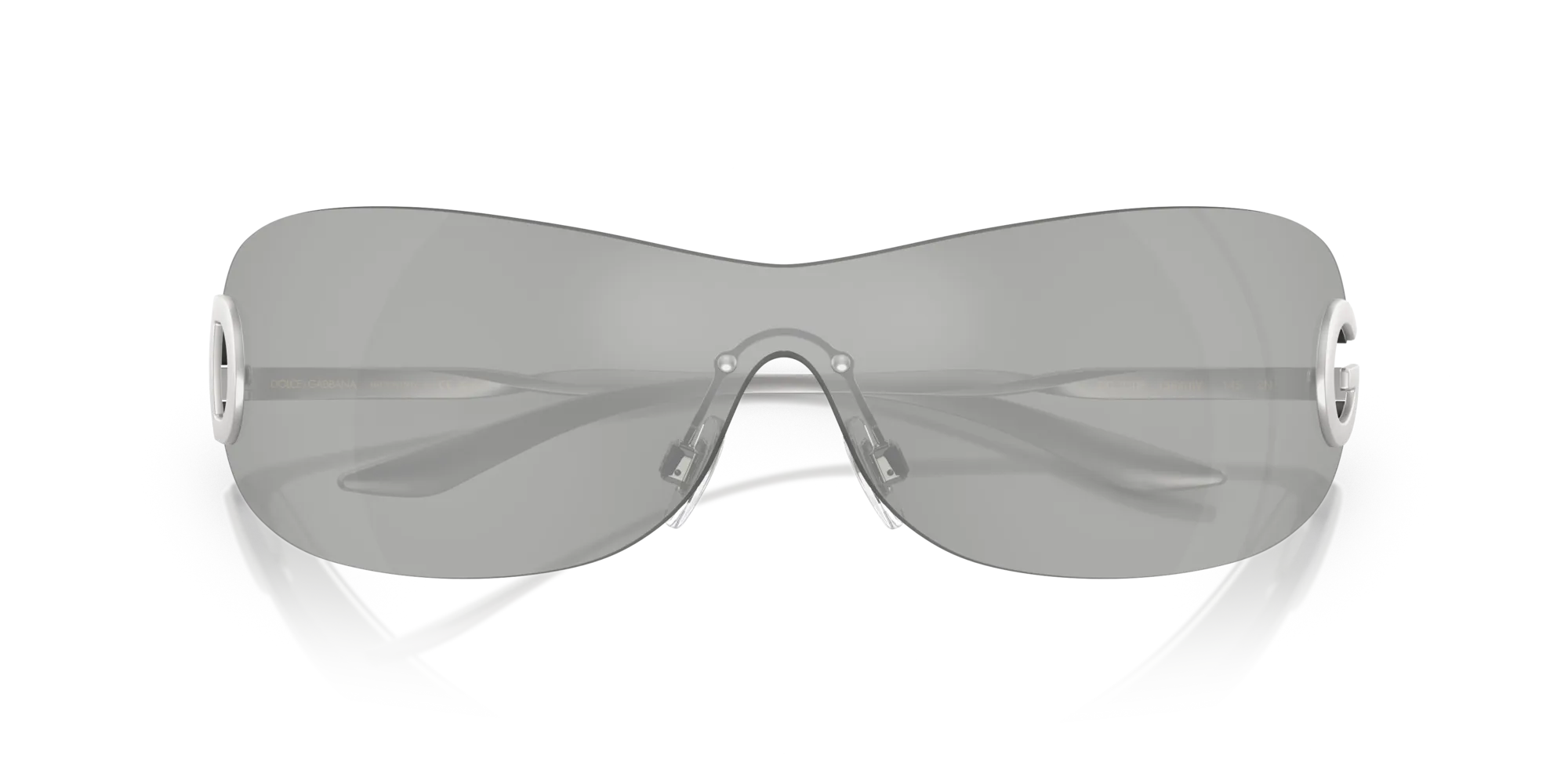 Dolce & Gabbana DG2308 13648V Occhiali da sole Metallo Argento Grigio Farfalla Normale - immagine 2