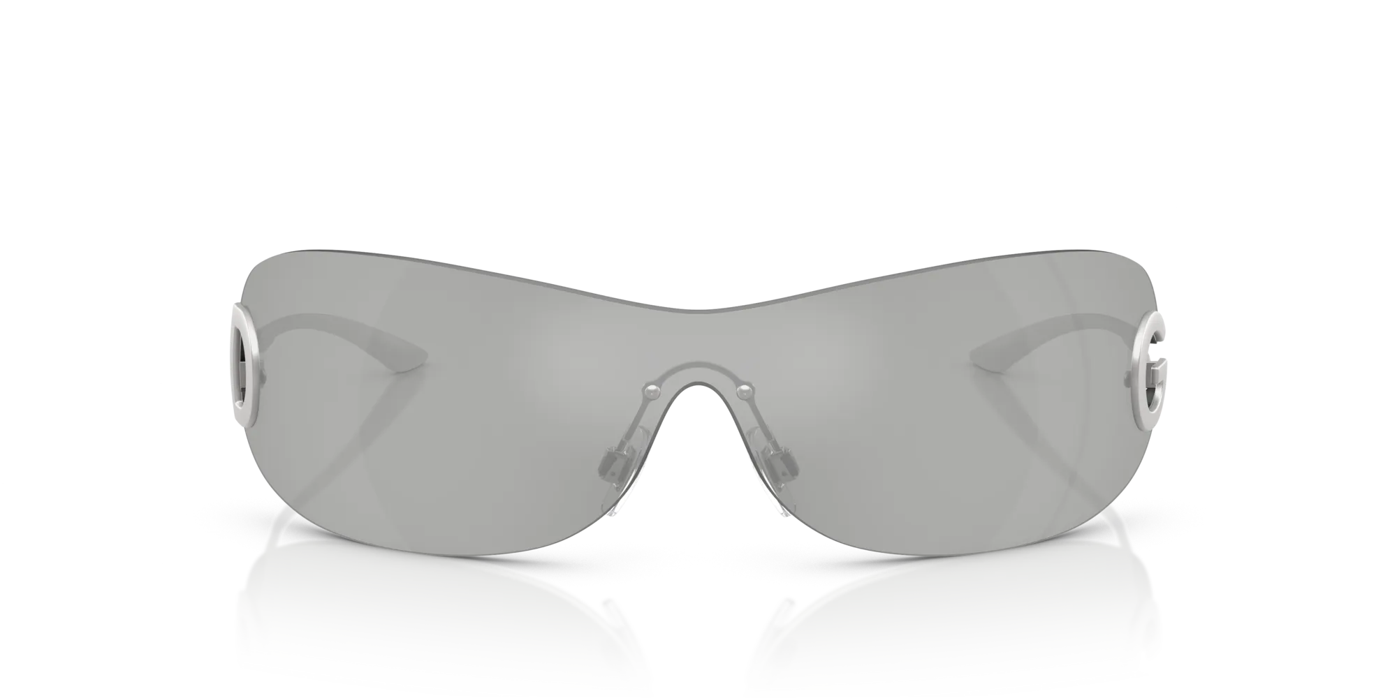 Dolce & Gabbana DG2308 13648V Occhiali da sole Metallo Argento Grigio Farfalla Normale - immagine 3