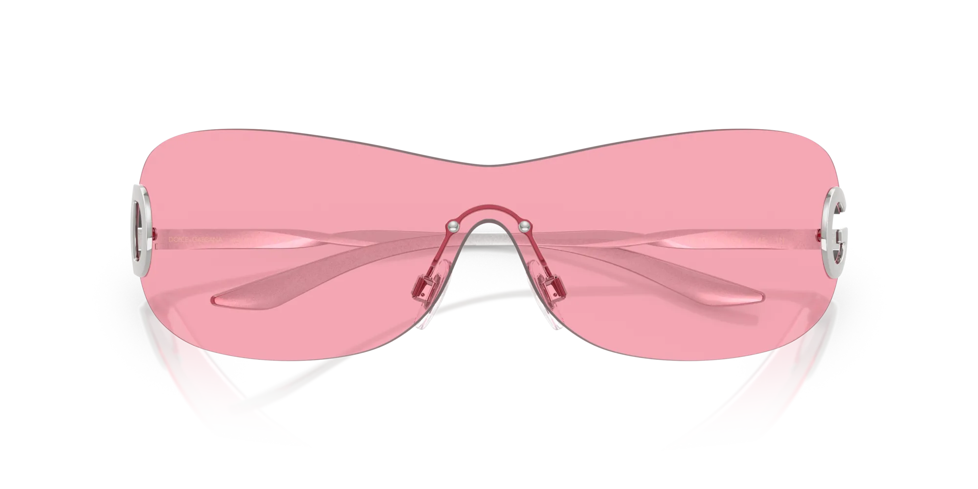 Dolce & Gabbana DG2308 05/84 Occhiali da sole Metallo Argento Rosa Farfalla Normale - immagine 2