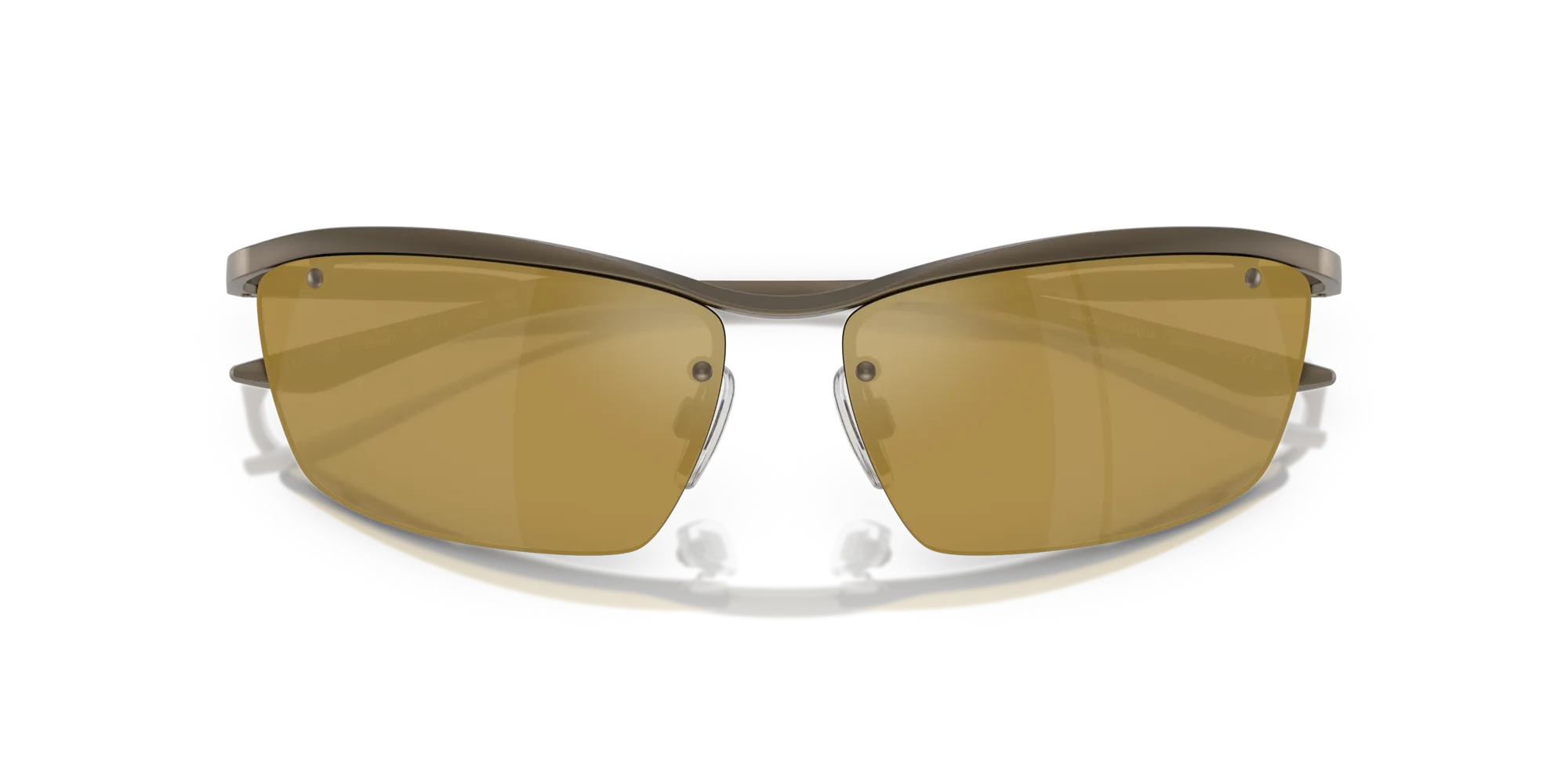 Dolce & Gabbana DG2307 13527I Occhiali da sole Metallo Bronzo Marrone Squadrata Specchiate - immagine 2