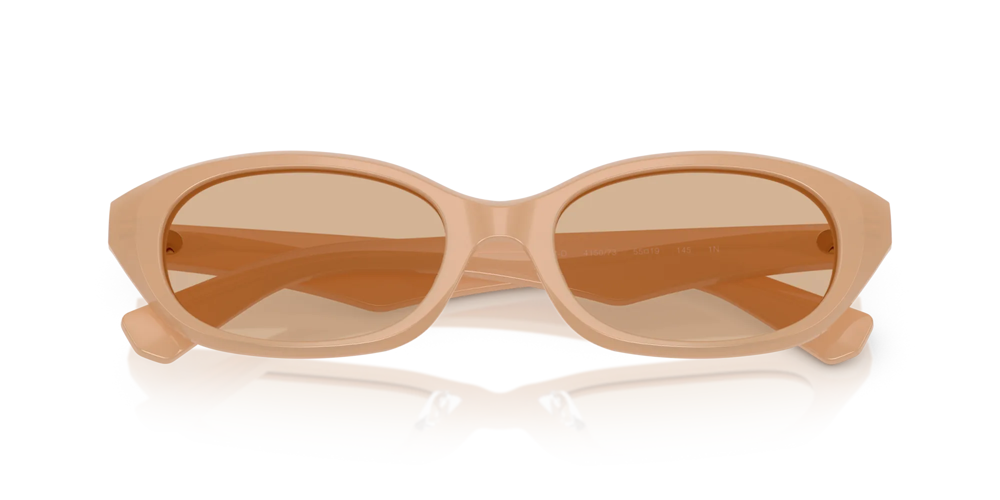 Burberry BE4447D 415073 Occhiali da sole Acetato Beige Marrone Rotonda Normale - immagine 2