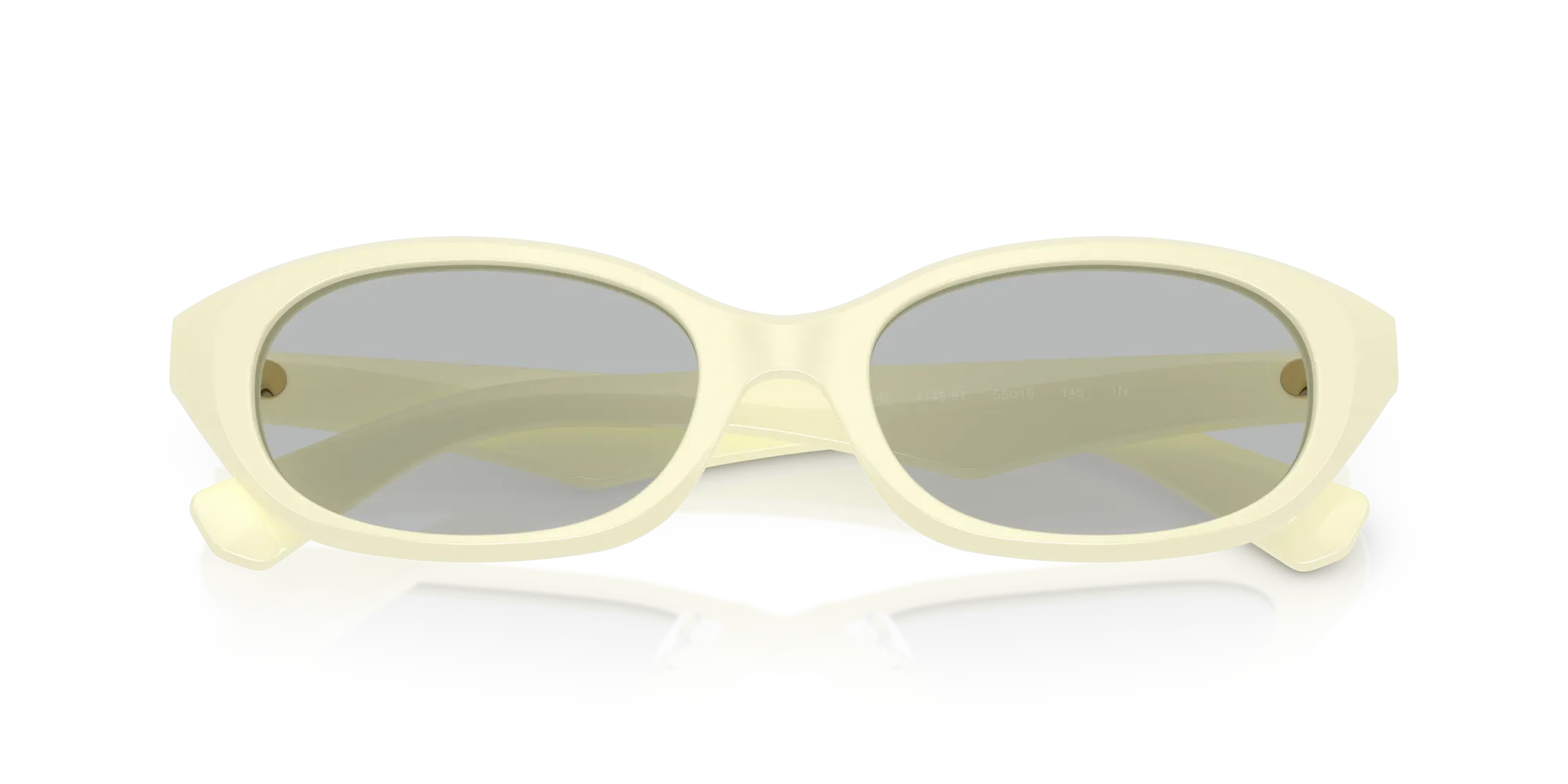 Burberry BE4447D 414587 Occhiali da sole Acetato Giallo Grigio Rotonda Normale - immagine 2