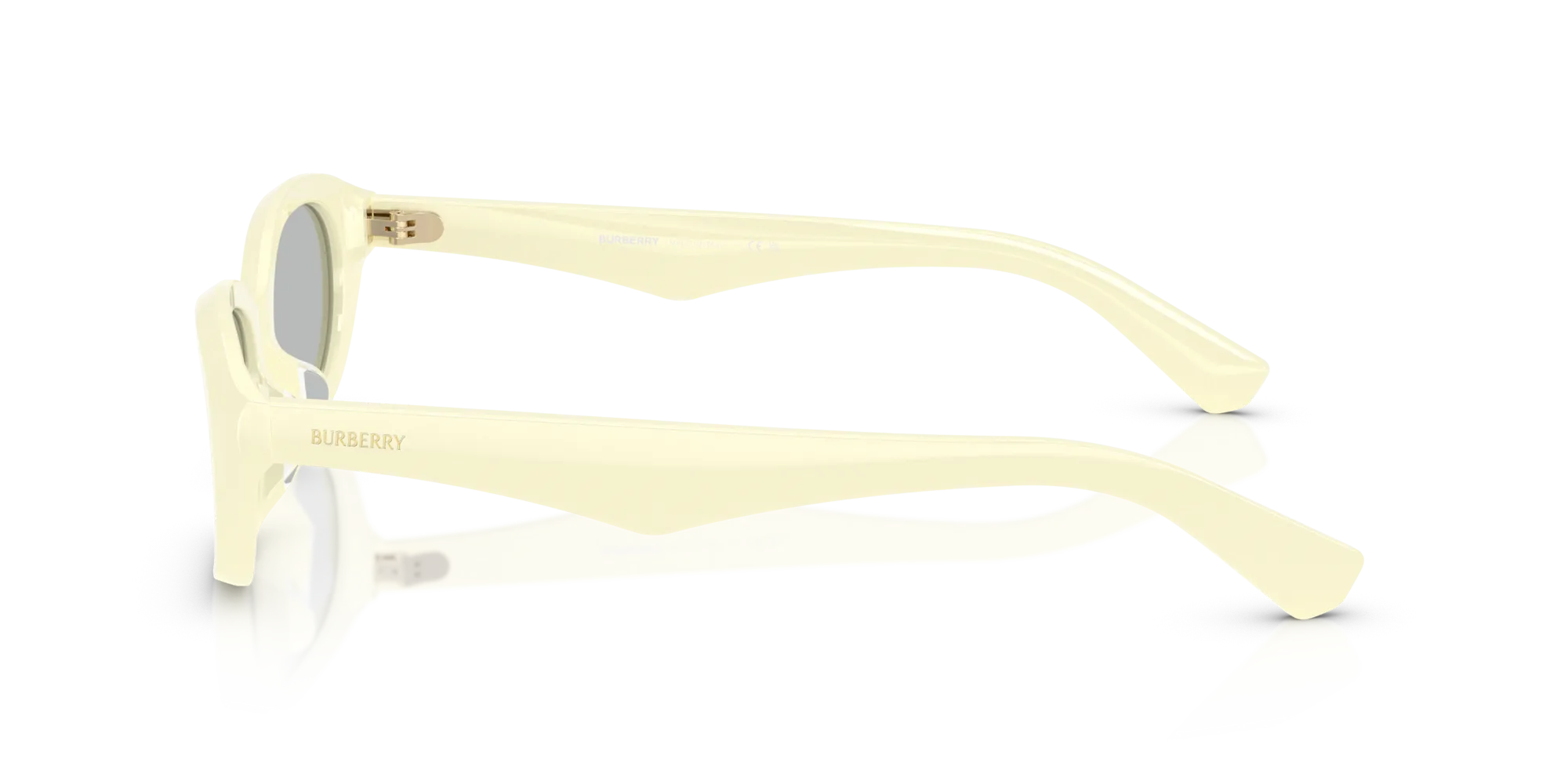 Burberry BE4447D 414587 Occhiali da sole Acetato Giallo Grigio Rotonda Normale - immagine 4