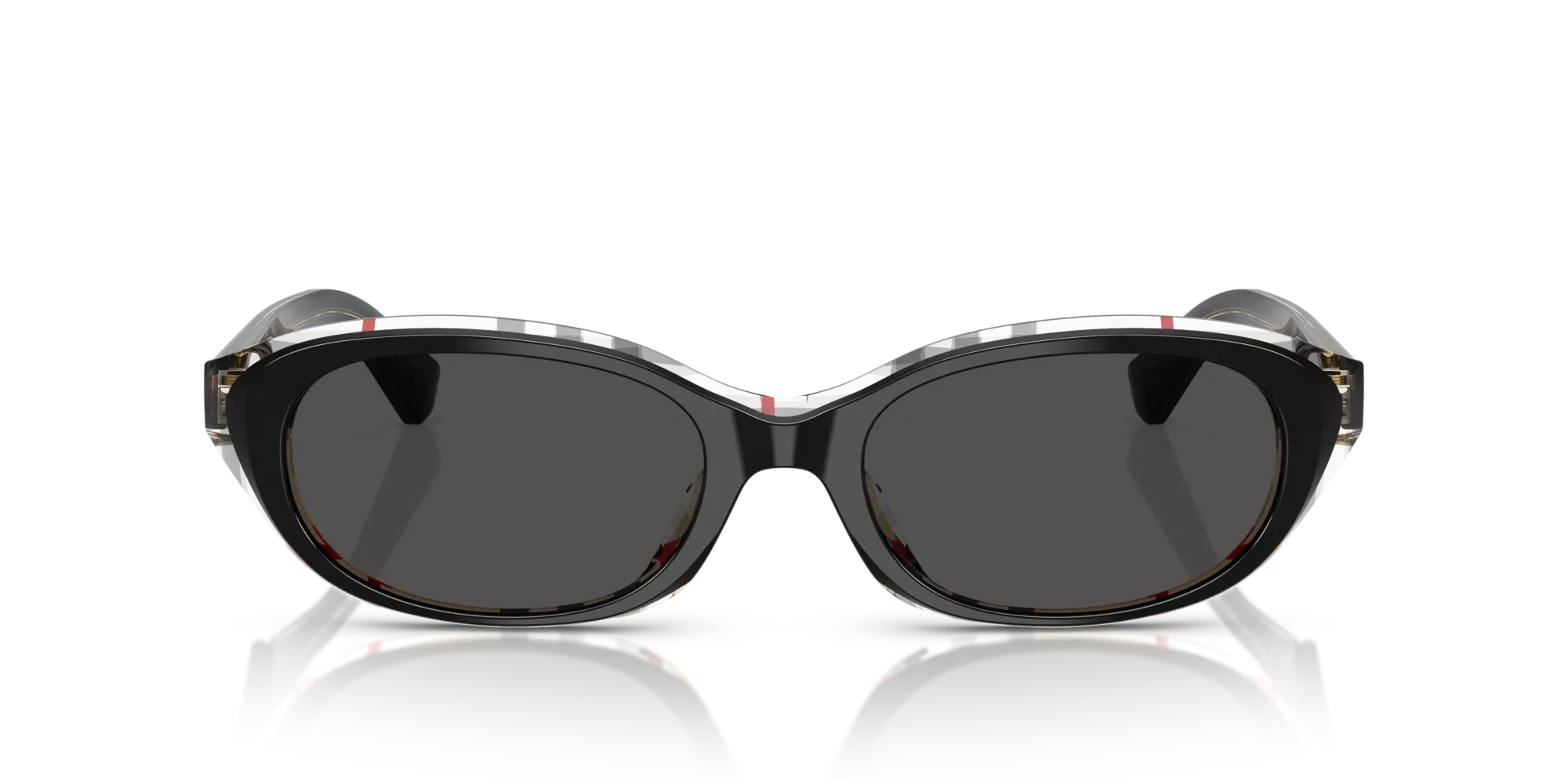 Burberry BE4447D 412187 Occhiali da sole Acetato Nero Grigio Rotonda Normale - immagine 3