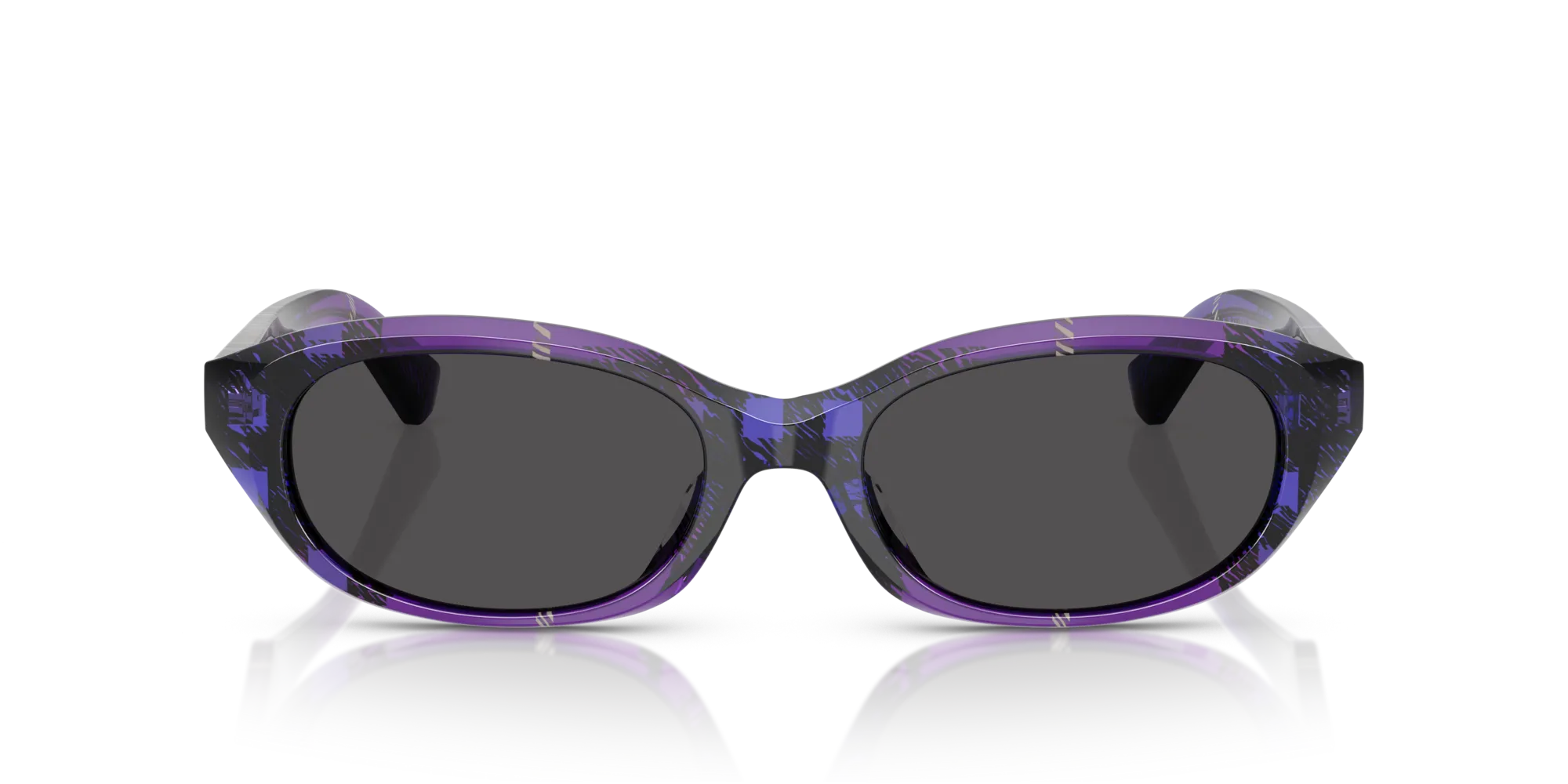 Burberry BE4447D 411387 Occhiali da sole Acetato Viola Grigio Rotonda Normale - immagine 3