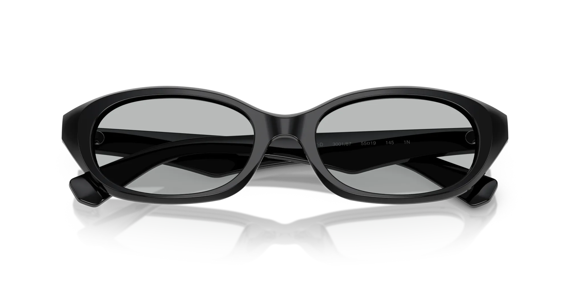 Burberry BE4447D 300187 Occhiali da sole Acetato Nero Grigio Rotonda Normale - immagine 2