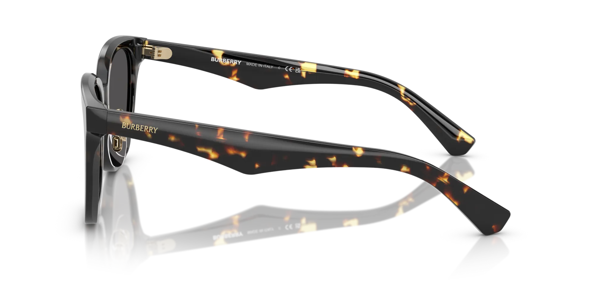 Burberry BE4446D 410687 Occhiali da sole Acetato Marrone Grigio Squadrata Normale - immagine 4