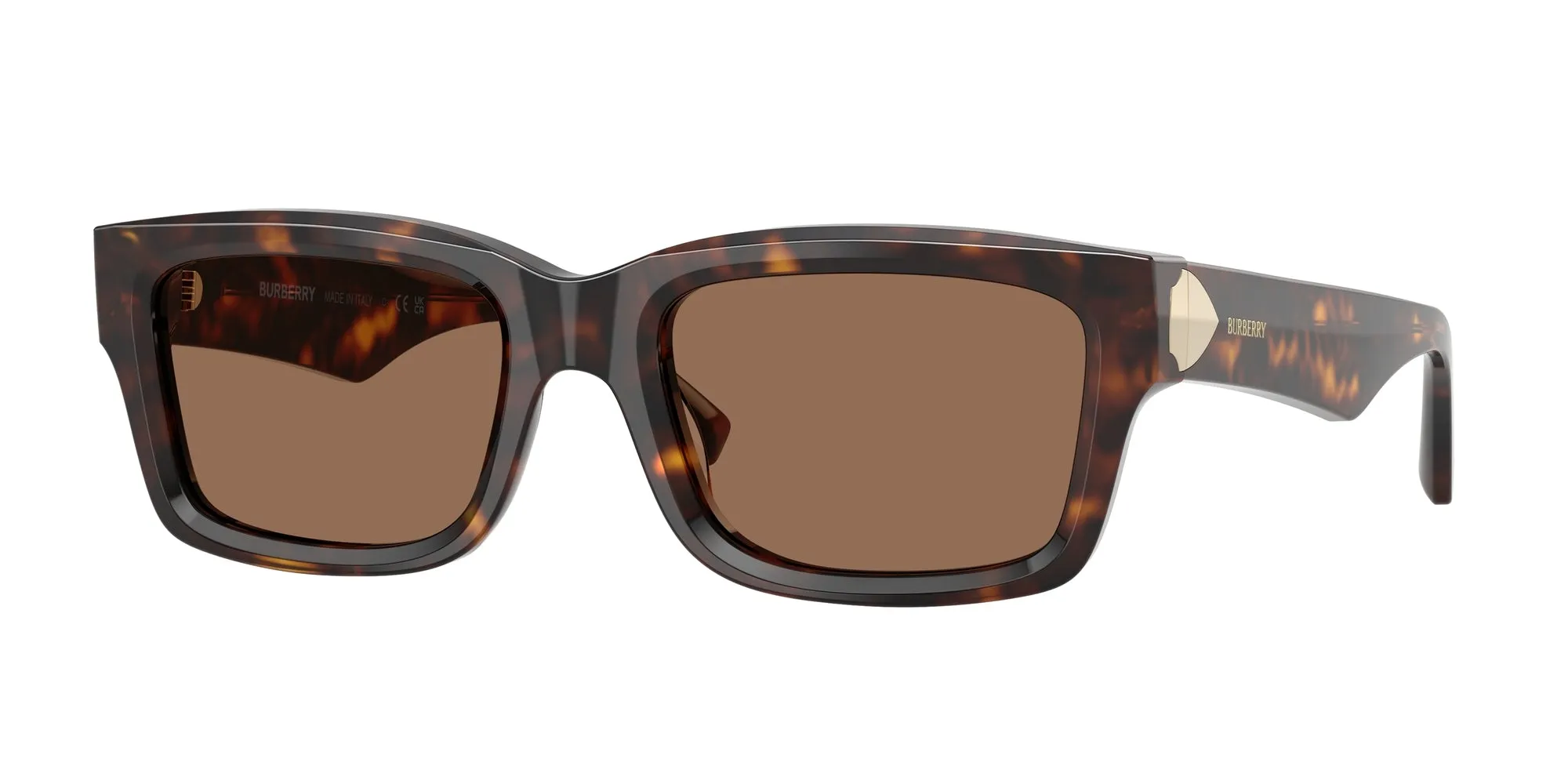 Burberry BE4443 300273 Occhiali da sole Acetato Marrone Marrone Squadrata Normale - immagine 1