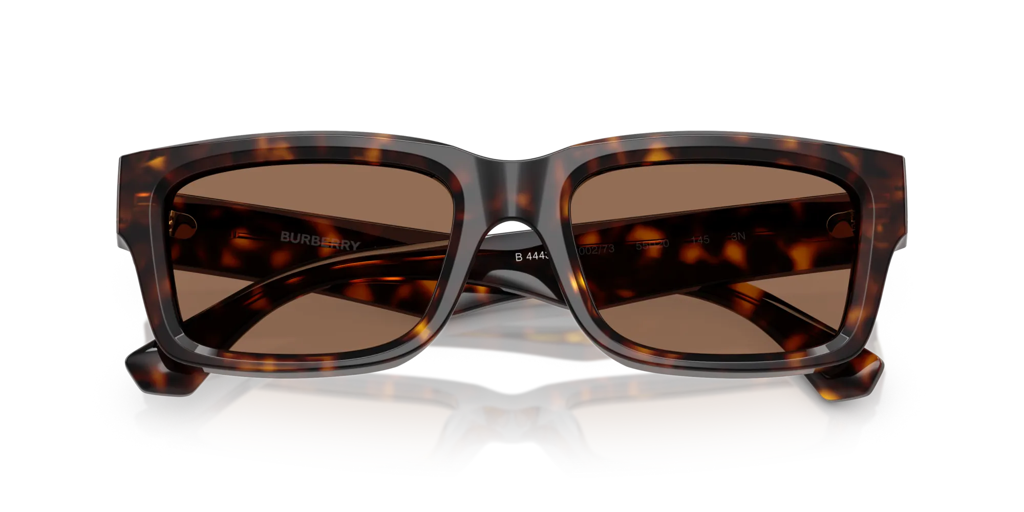 Burberry BE4443 300273 Occhiali da sole Acetato Marrone Marrone Squadrata Normale - immagine 2