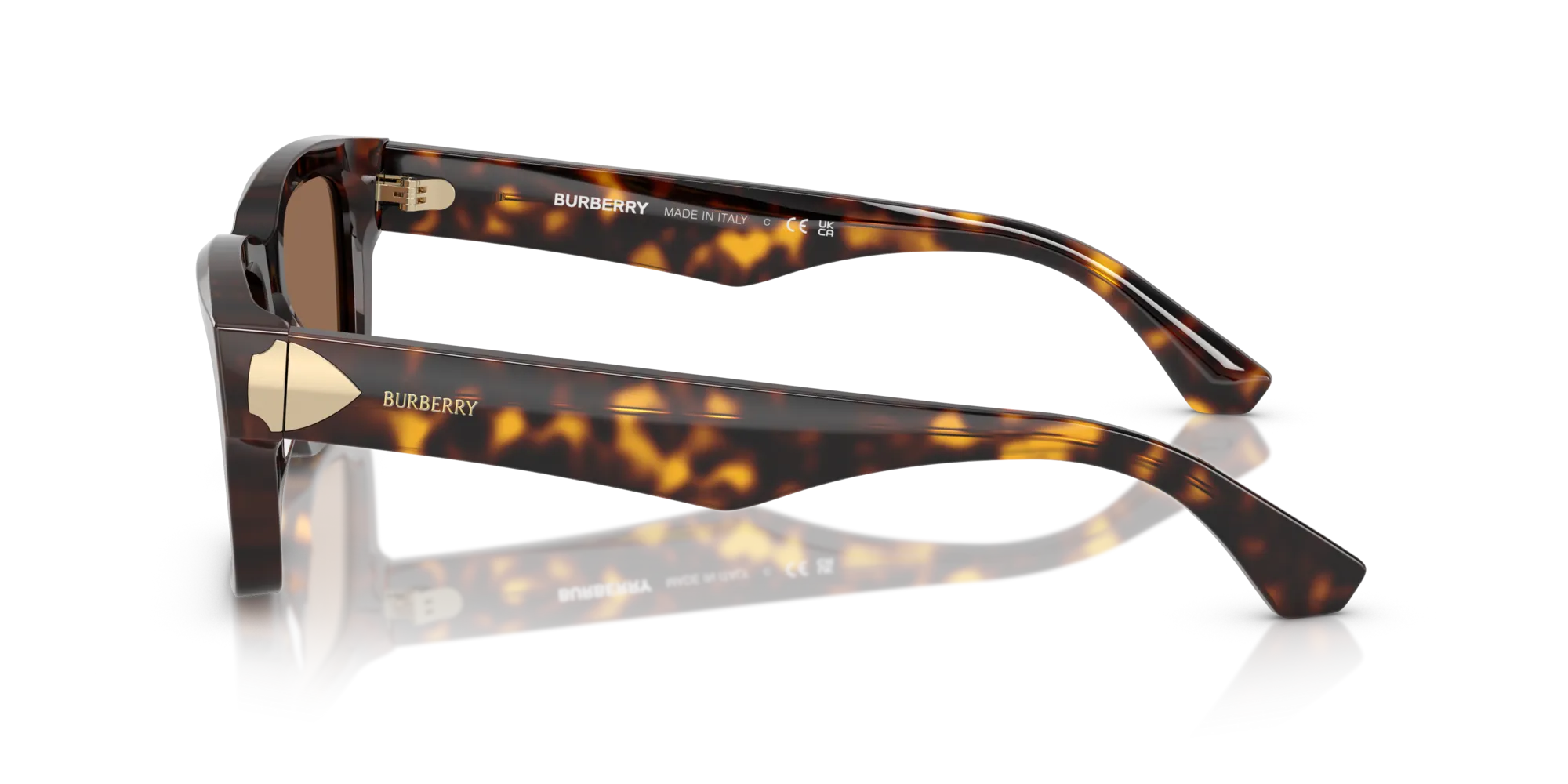 Burberry BE4443 300273 Occhiali da sole Acetato Marrone Marrone Squadrata Normale - immagine 4