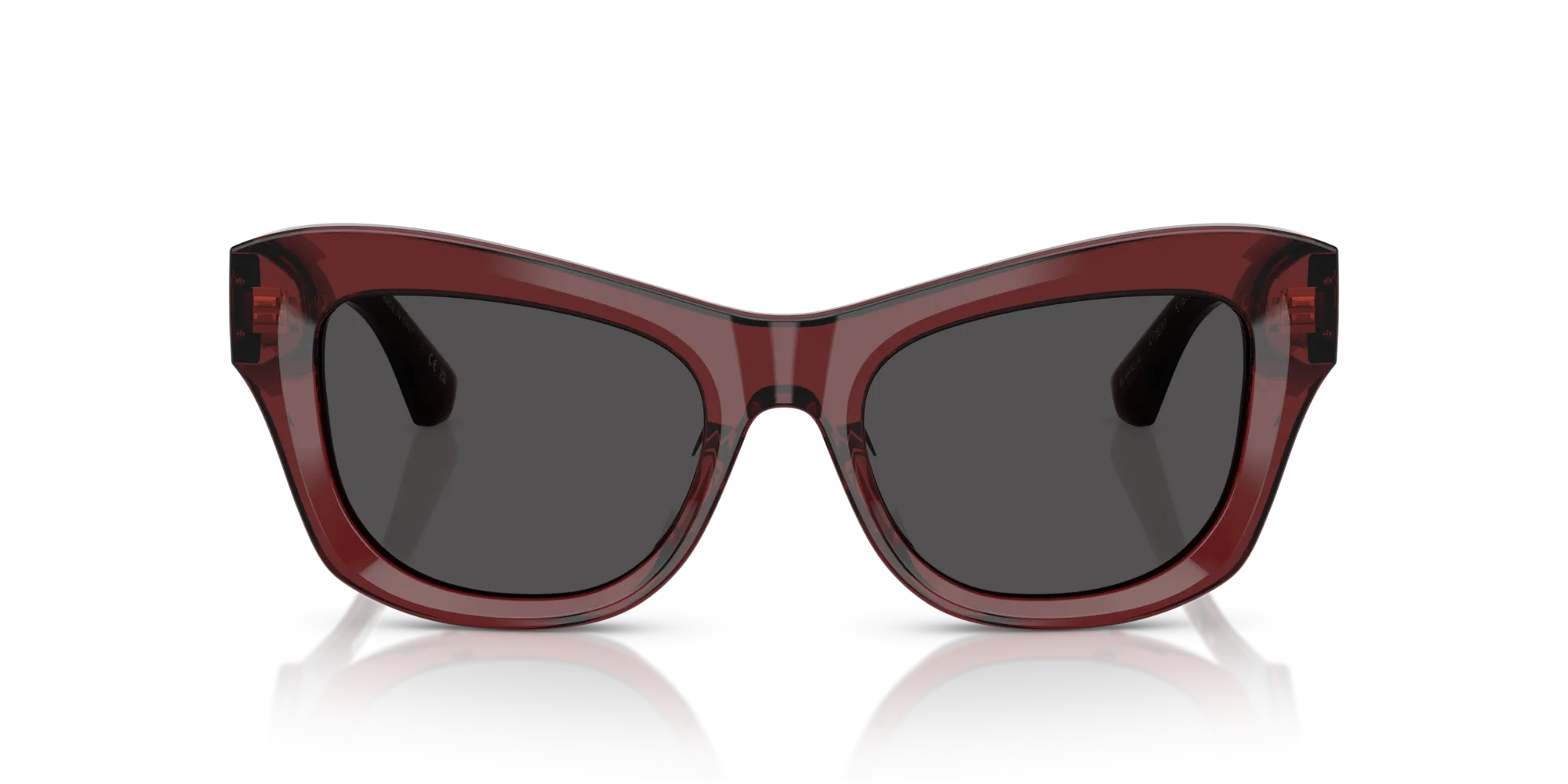 Burberry BE4442U 412887 Occhiali da sole Acetato Rosso Grigio Cat Eye Normale - immagine 3