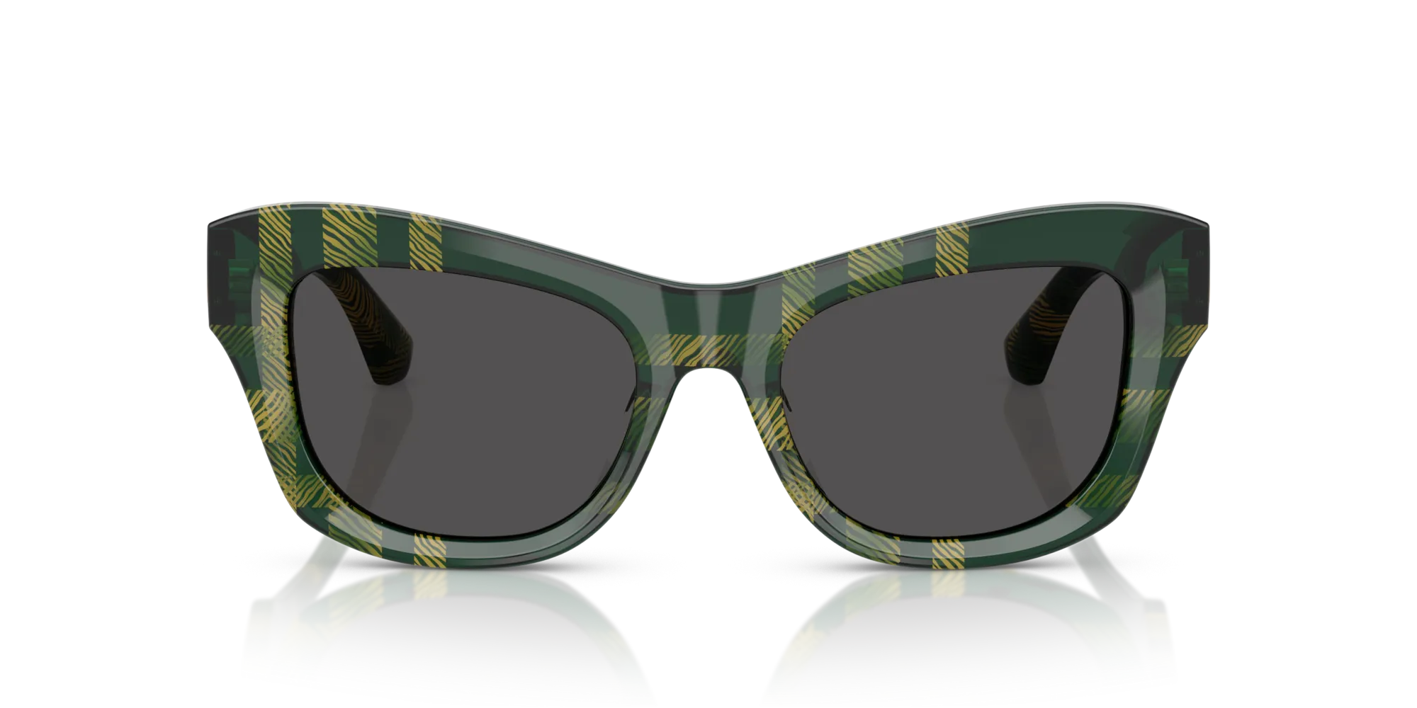 Burberry BE4442U 412587 Occhiali da sole Acetato Verde Grigio Cat Eye Normale - immagine 3
