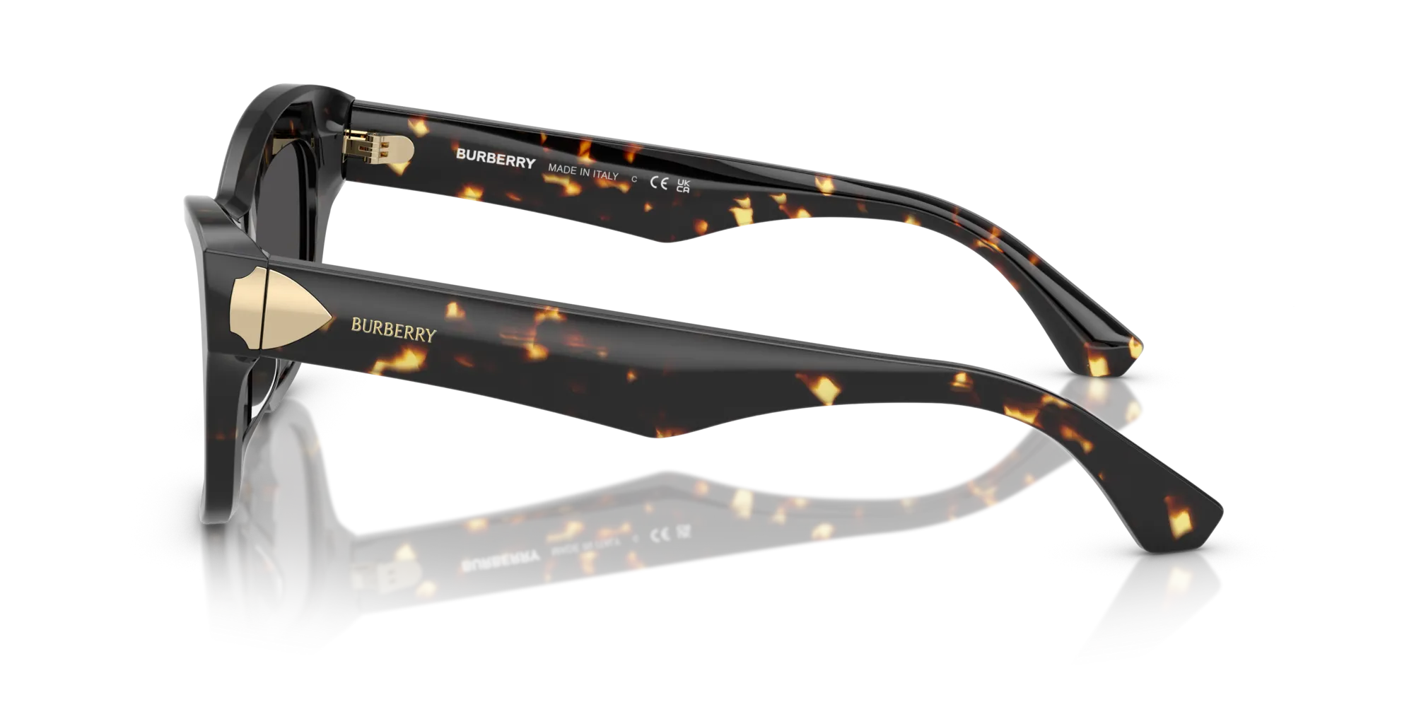 Burberry BE4442U 410687 Occhiali da sole Acetato Tartaruga Grigio Cat Eye Normale - immagine 4
