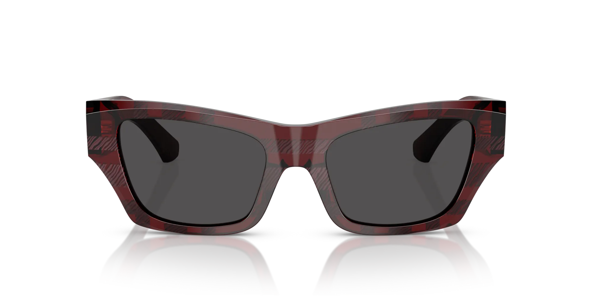 Burberry BE4441U 411587 Occhiali da sole Acetato Rosso Grigio Cat Eye Normale - immagine 3