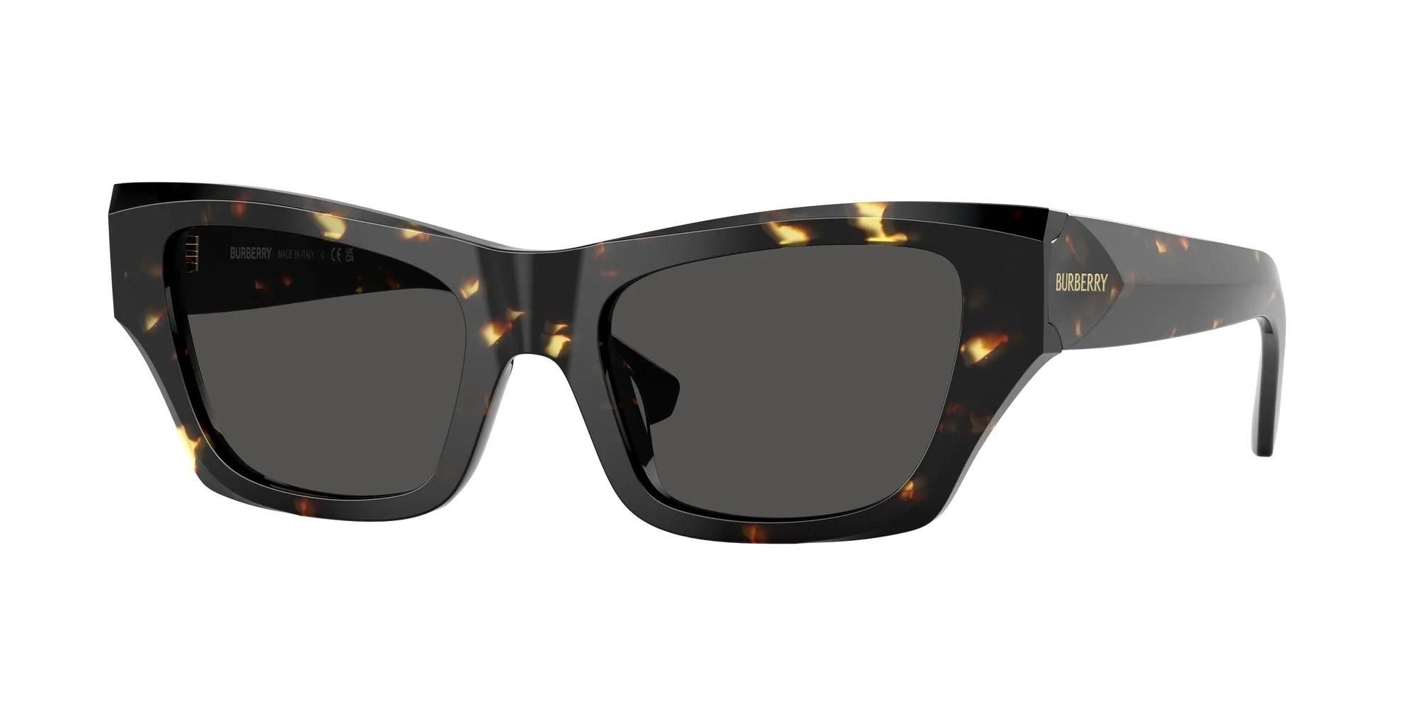 Burberry BE4441U 410687 Occhiali da sole Acetato Tartaruga Grigio Cat Eye Normale - immagine 1